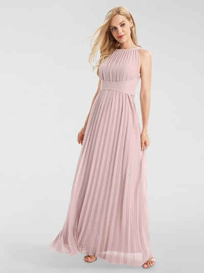 Kleider rosa chiffon lang Zierliche Abendkleider