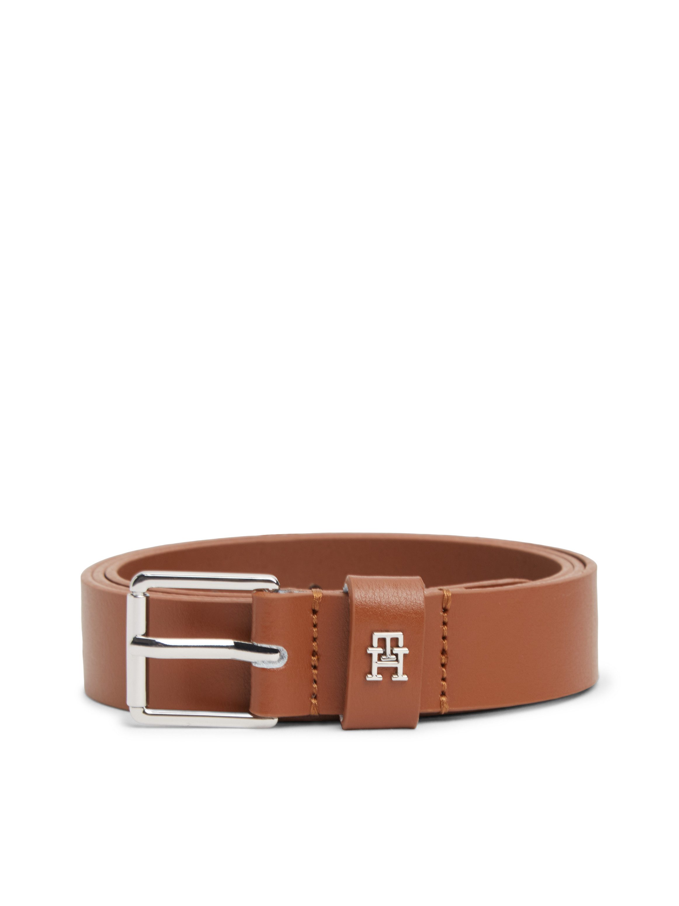 Tommy Hilfiger Ledergürtel SQUARE 2.5 cm breit SILVER Größenverstellbar durch Schnalle
