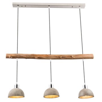 etc-shop Hängeleuchte, Leuchtmittel nicht inklusive, Design Pendel Decken Lampe Ess Zimmer Beton Strahler Holz Küchen