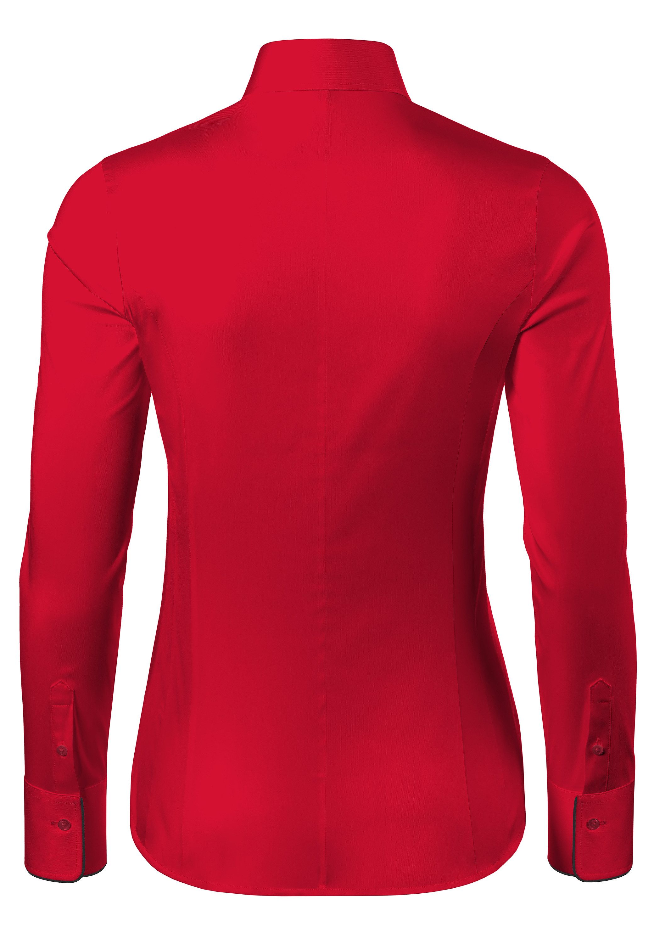 Vincenzo Boretti Klassische Bluse tailliert stretch