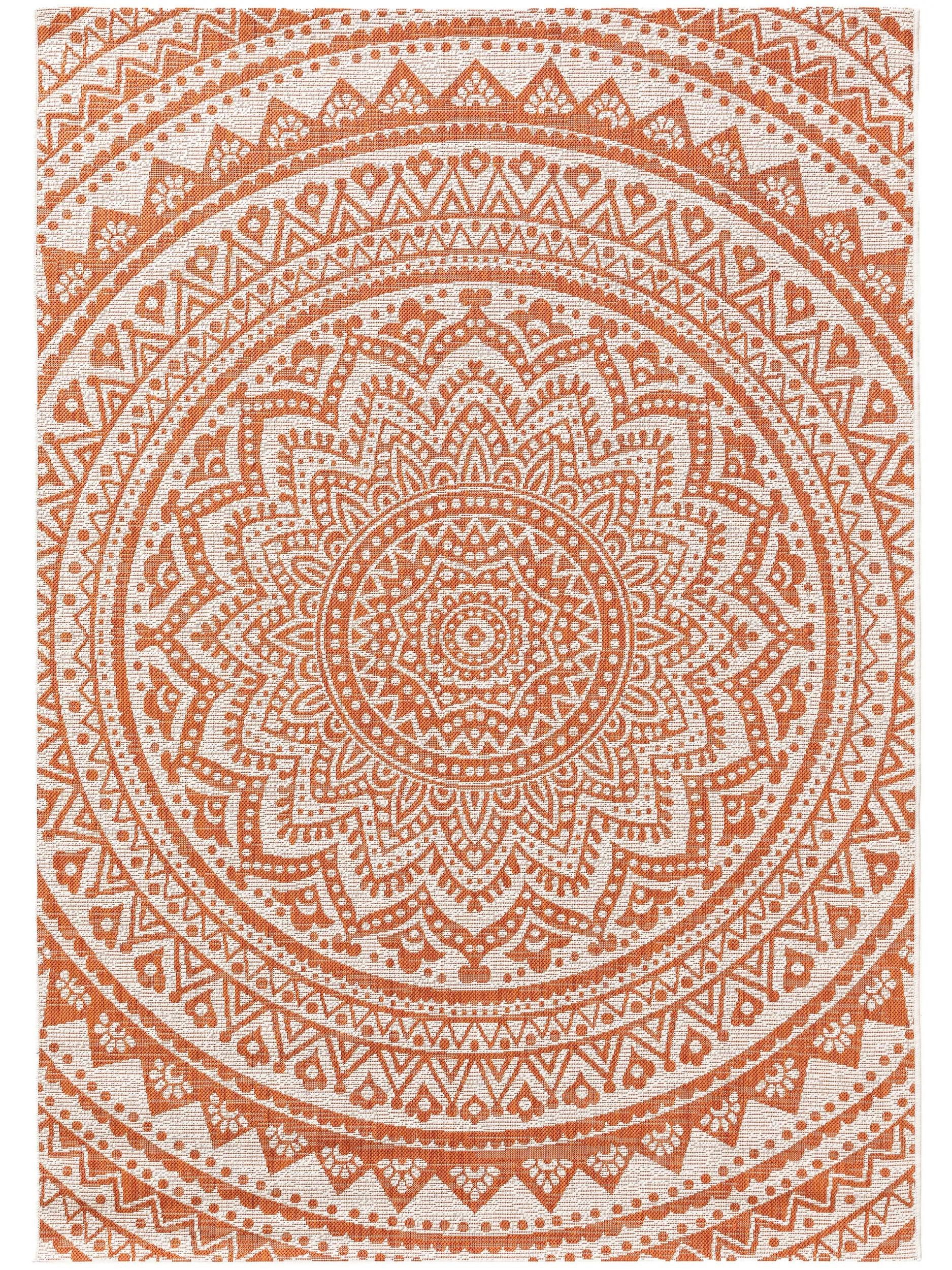 benuta Outdoorteppich Cleo, rechteckig, Höhe: 5 mm, Teppich Wohnzimmer, Schlafzimmer, Esszimmer, Flur, Kunstfaser, Cozy