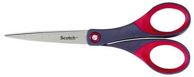 SCOTCH Kugelschreiber Scotch Schere 1447 grau-rot 18,0 cm