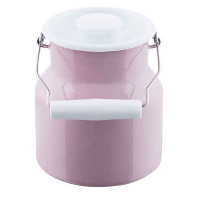 Riess Milchkanne Milchkanne mit Deckel 1 Liter Classic Color, (Stück, 1 Milchkanne), Empfohlen bei Nickelallergie