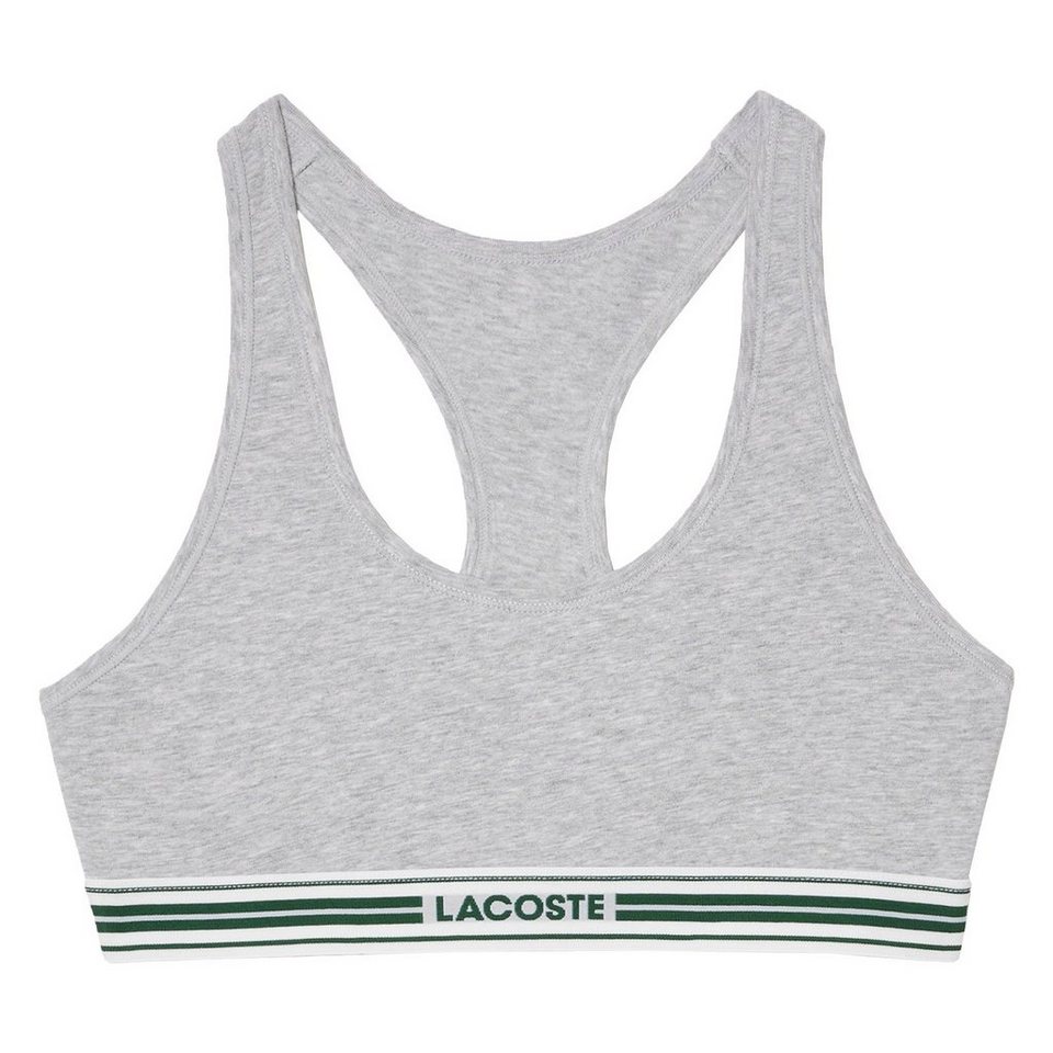 Lacoste Bralette Heritage Bralette mit Ringerrücken (1-tlg) mit Logo und  Streifen auf dem Band