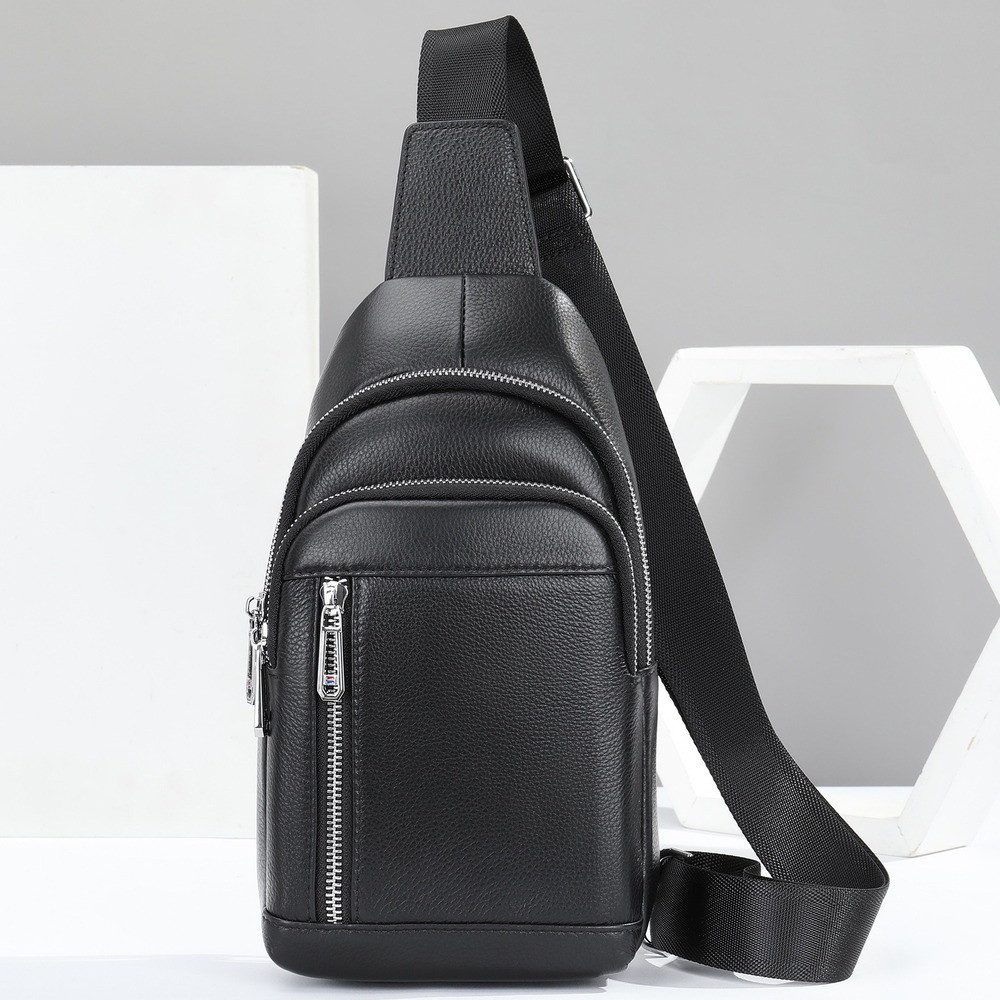 YUBRO-STUDIO Messenger Bag Herren Echtleder Sling günstig online kaufen