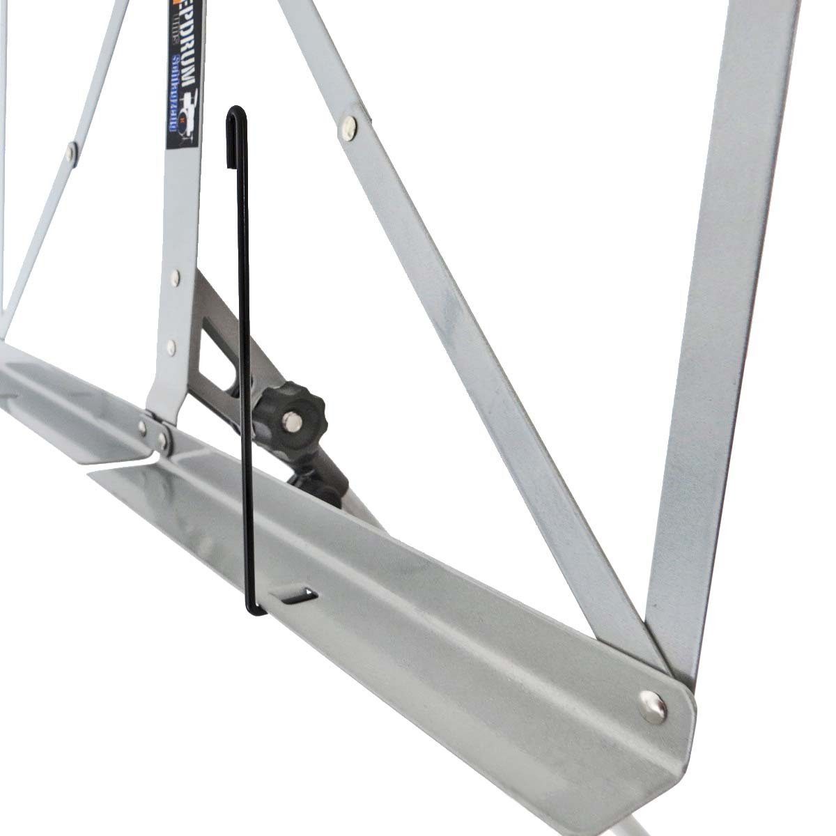 keepdrum Notenpult keepdrum MUS3SV Notenständer Silber mit 4 Notenklammer