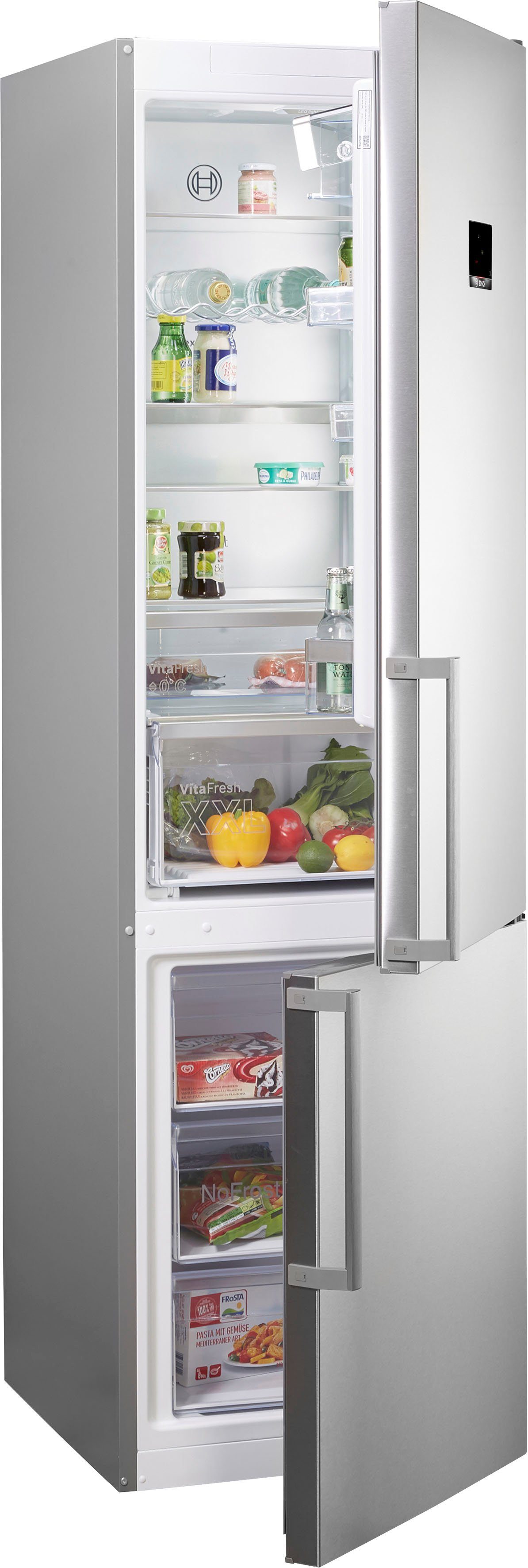 BOSCH Kühl-/Gefrierkombination Serie 6 KGN39AIBT, 203 cm hoch, 60 cm breit