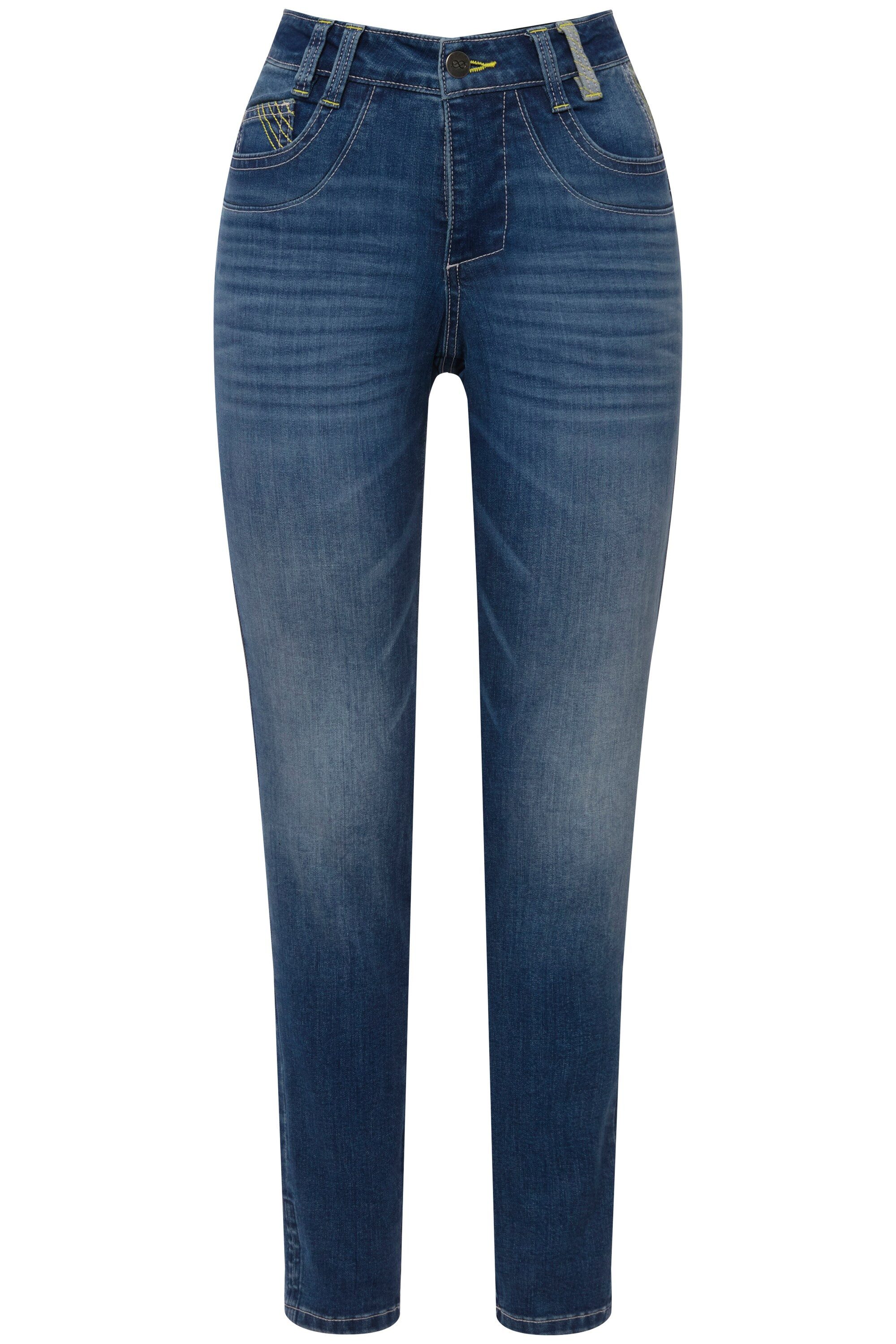 Laurasøn Regular-fit-Jeans Slim-Jeans 5-Pocket Saum mit günstig online kaufen