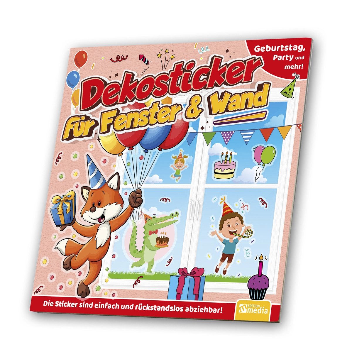 Media Verlag Fensterbild Dekosticker für Fenster & Wand Geburtstag Party