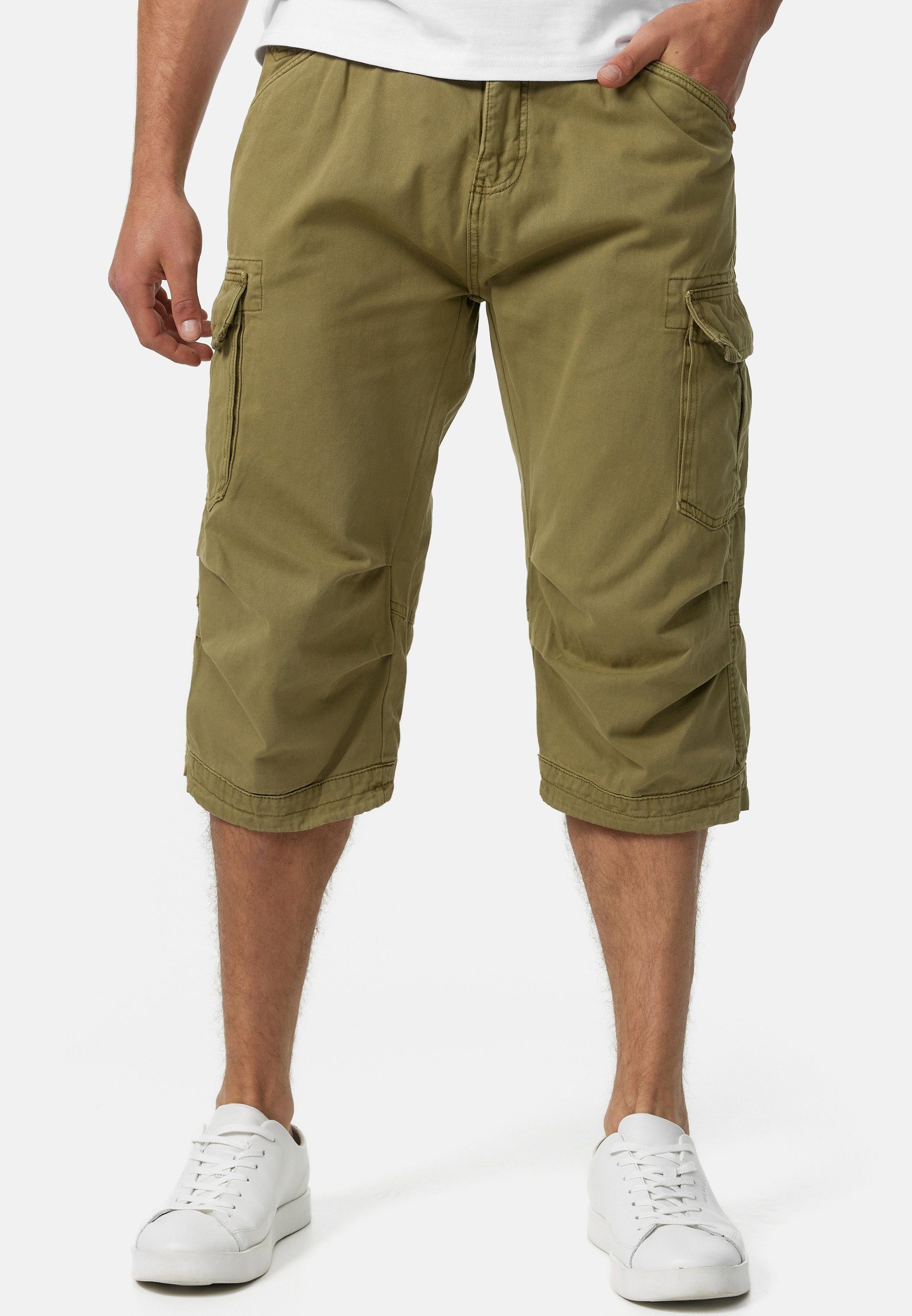 Indicode Cargoshorts Nicolas Check aus einer günstig online kaufen