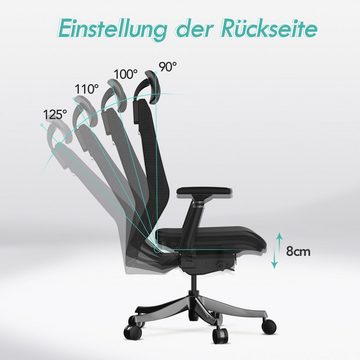 FLEXISPOT Bürostuhl BS13 (BackSupport Bürostuhl BS11, Computerstuhl mit Armlehne), bequemer Schreibtischstuhl, Chefsessel Stuhl