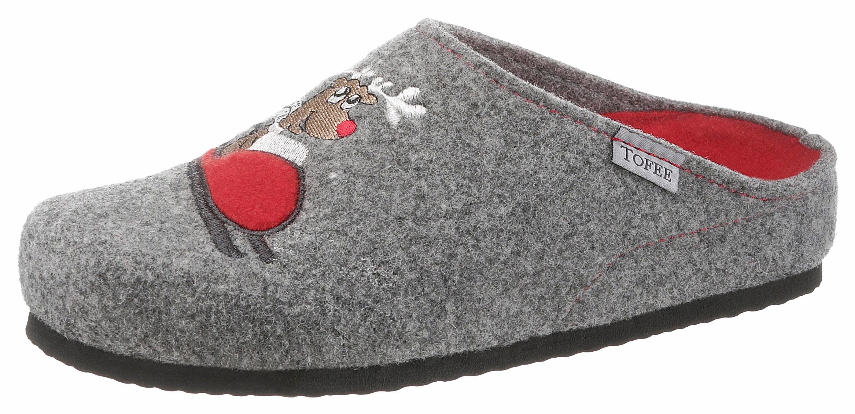 Tofee Pantoffel mit lustigem Tofee Pantoffel mit lustigem