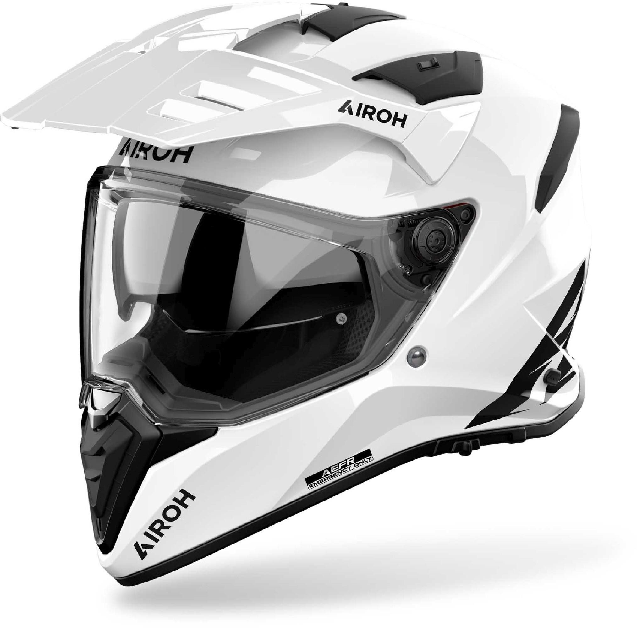 Airoh Motocrosshelm Bandit Enduro Helm, vorbereitet für Kommunikationssystem,Notfallsystem-Polsterung (EQ