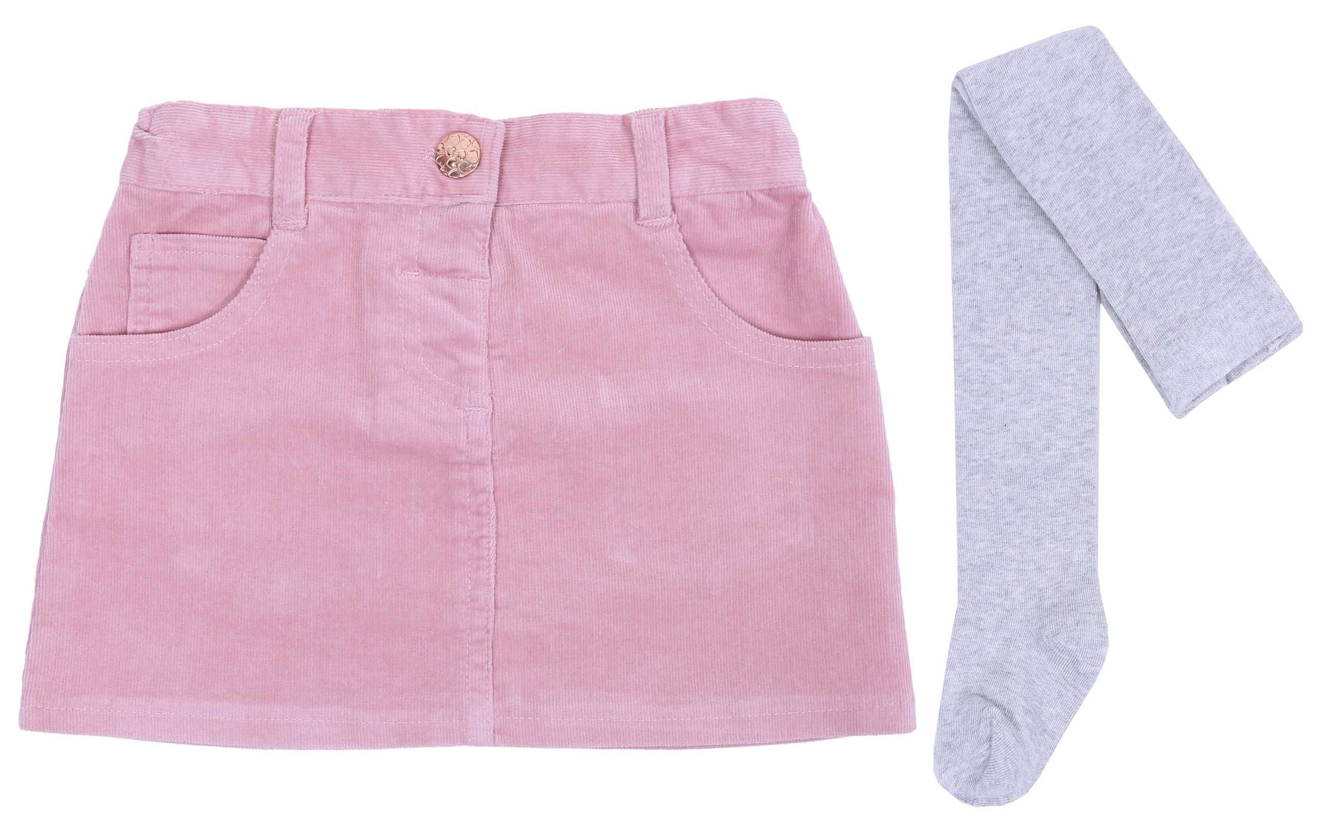 Sarcia.eu Unterrock Rosa Rock + graue Strumpfhose 3-4 Jahre