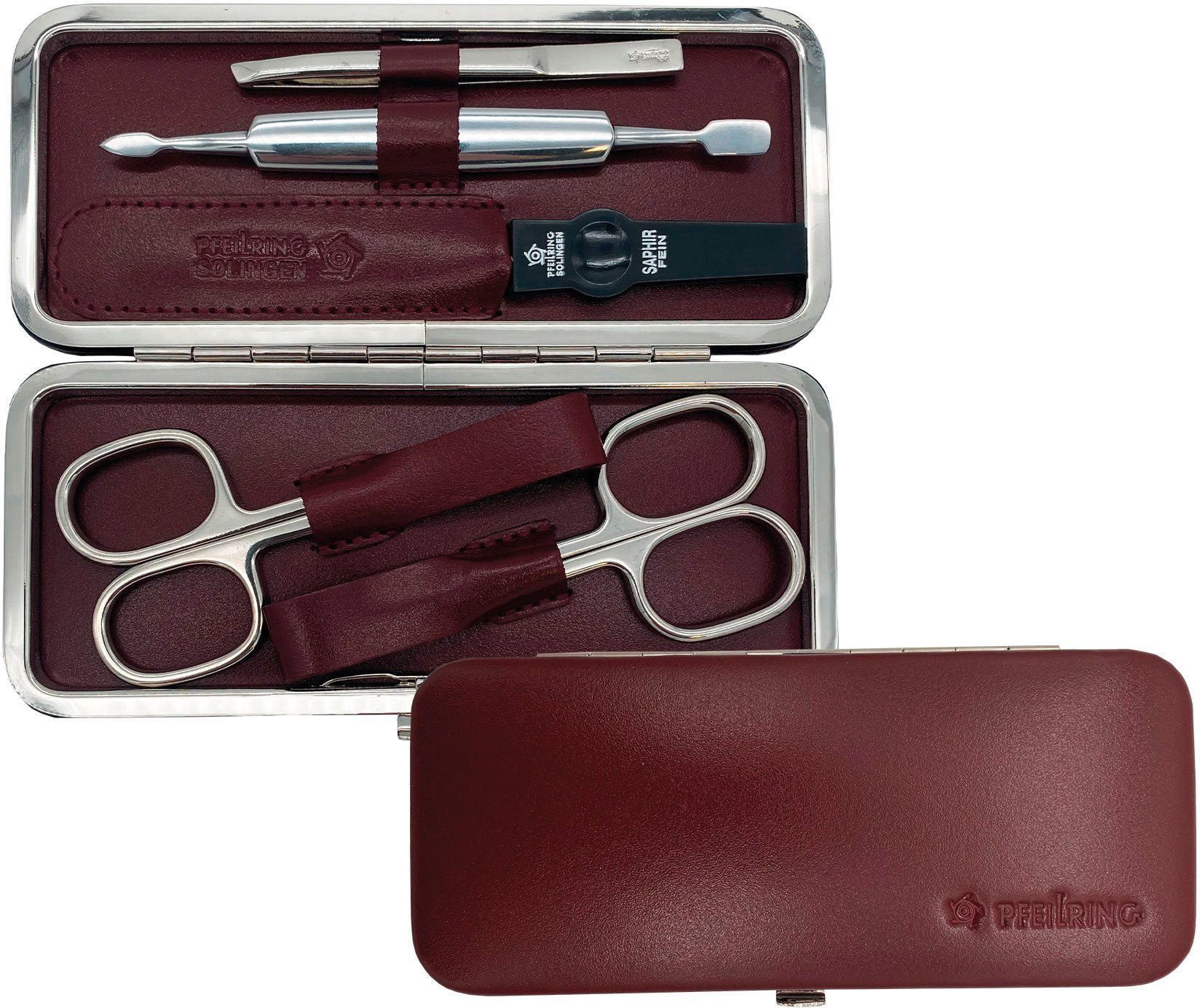 PFEILRING Maniküre-Etui, 5 tlg., Rahmenetui Rindleder günstig online kaufen