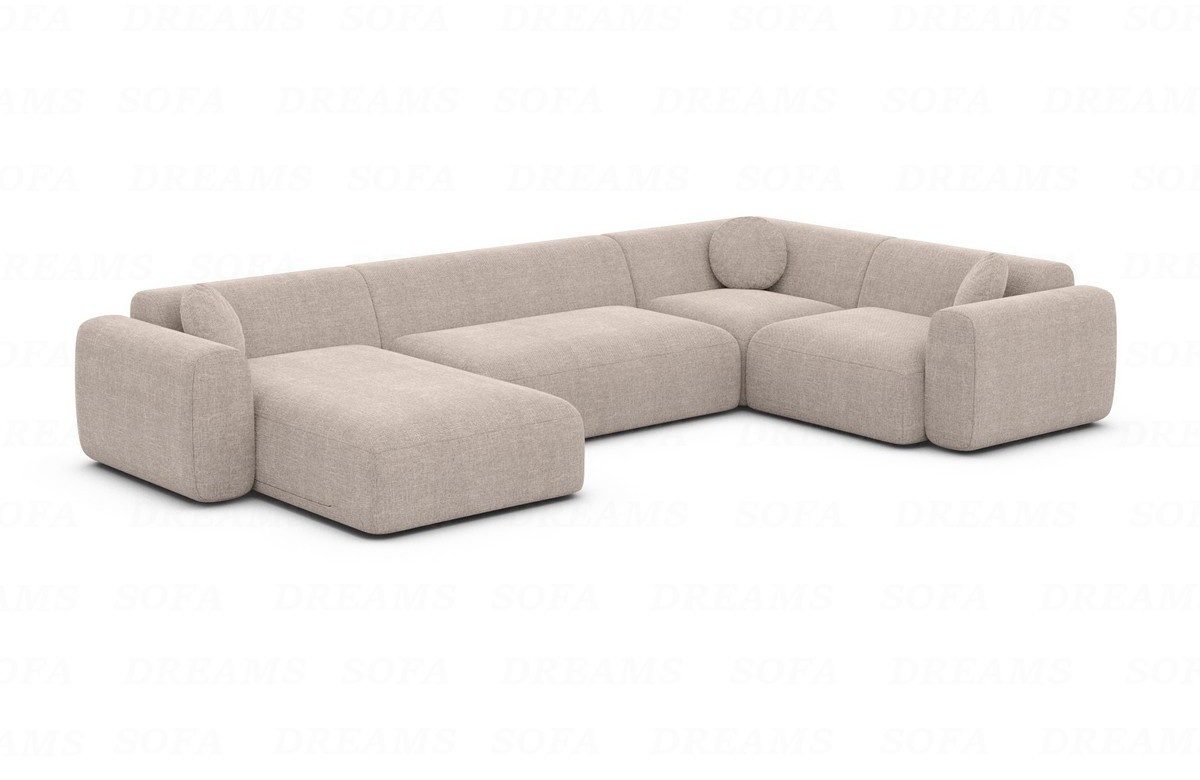 Sofa Dreams Wohnlandschaft Stoff Sofa Wohnlandschaft Cortegada U Form Polster Couch, Loungesofa