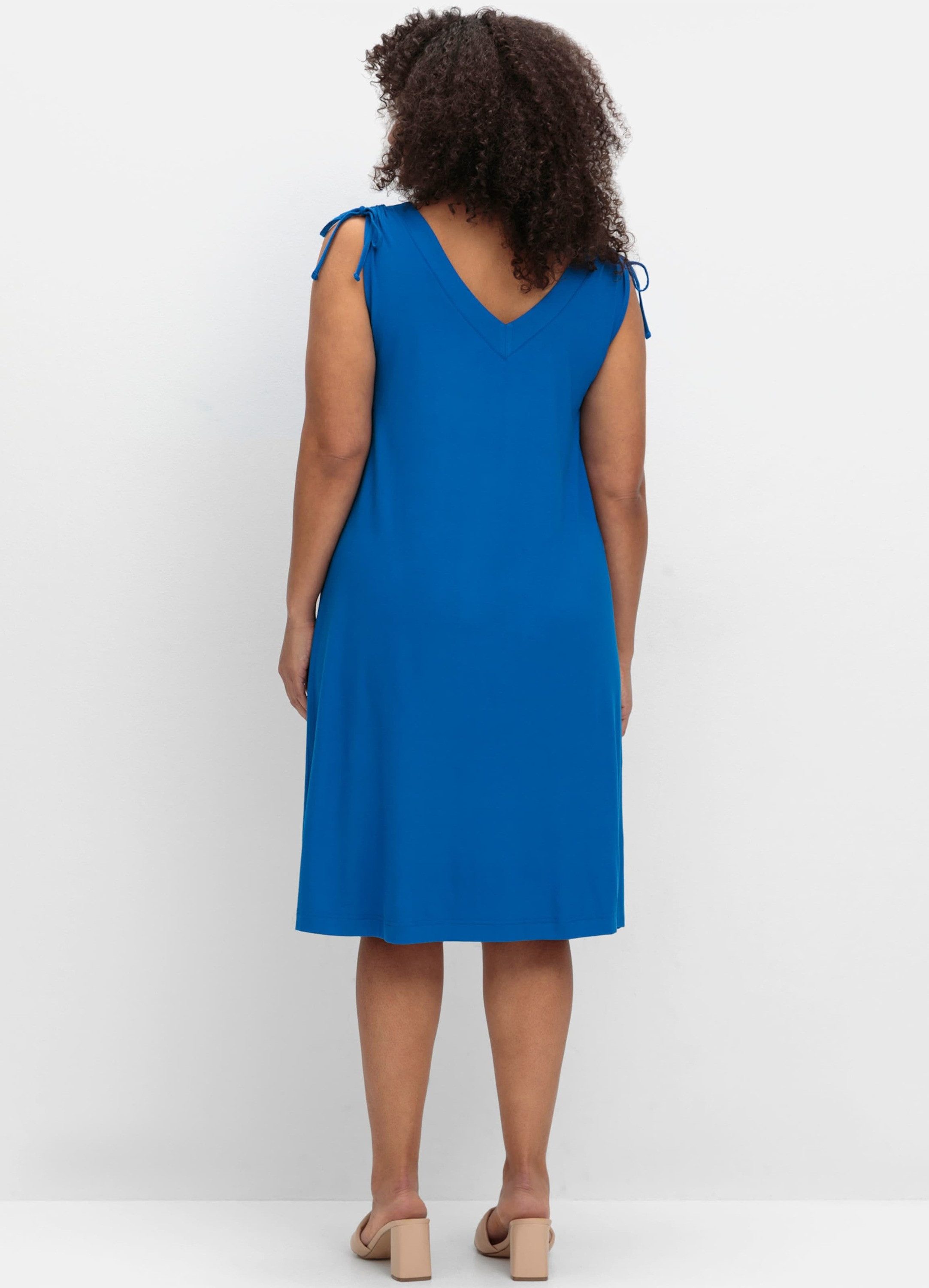 Sheego Jerseykleid Jerseykleid Ärmellos