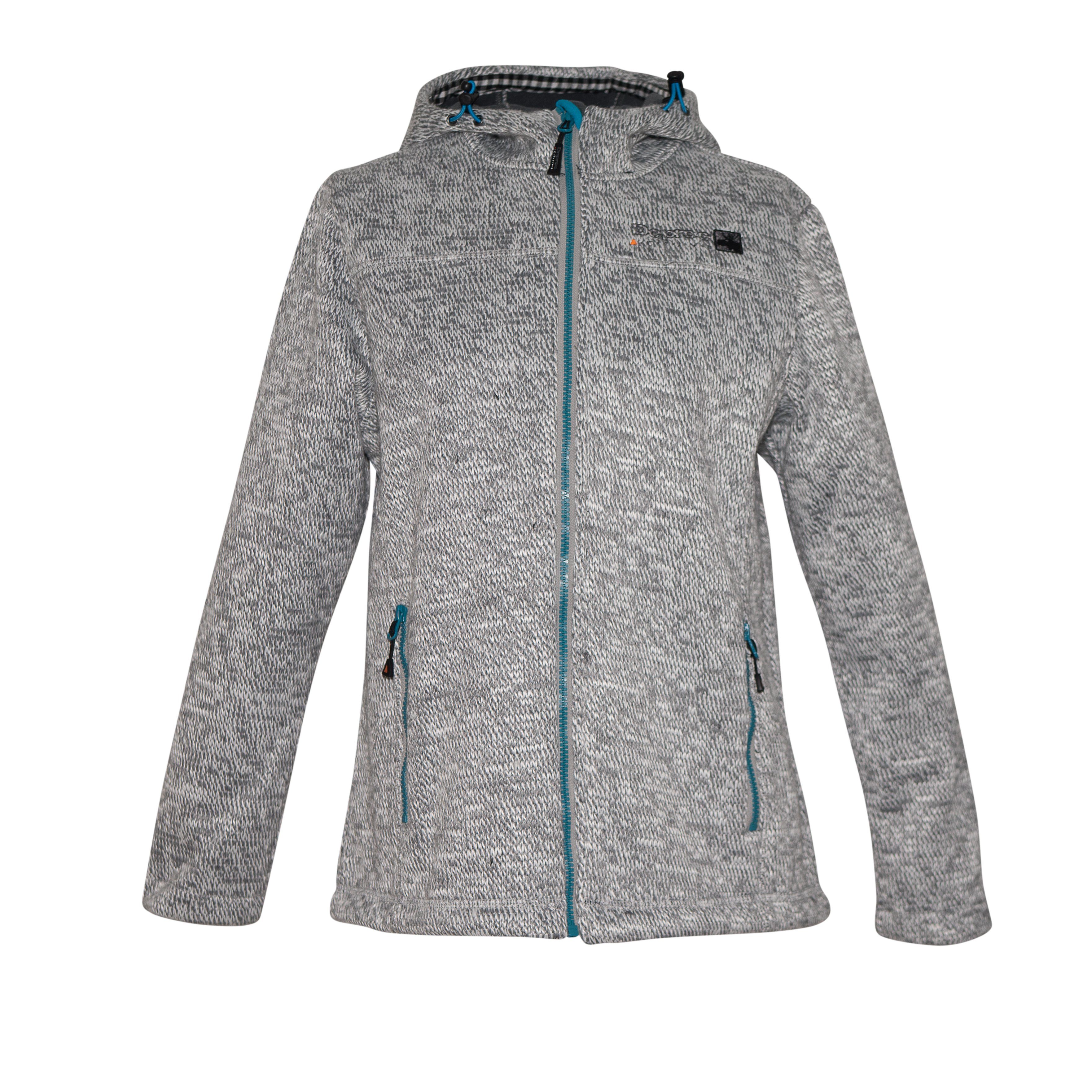 DEPROC Active Strickfleecejacke WHITEFORD NEW WOMEN auch erhältlich grey Großen Größen in IICS melange