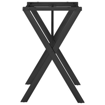 vidaXL Esstisch Esstisch-Gestell in X-Form 50x40x73 cm Gusseisen