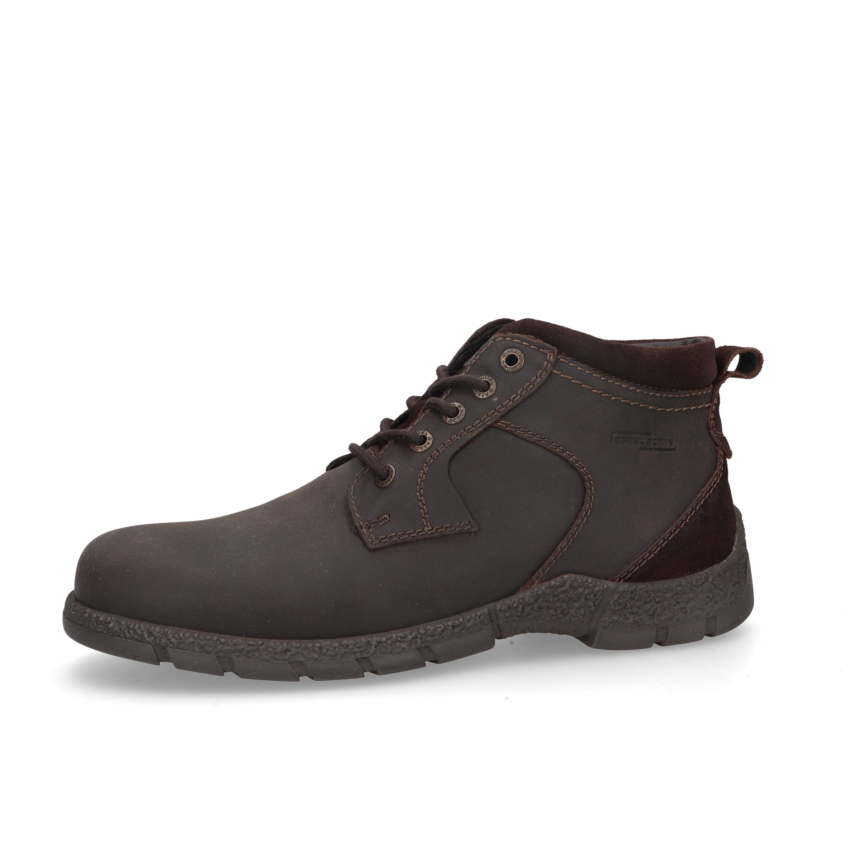 camel active Boots cow buff crazy SCHOKO Schnürboots