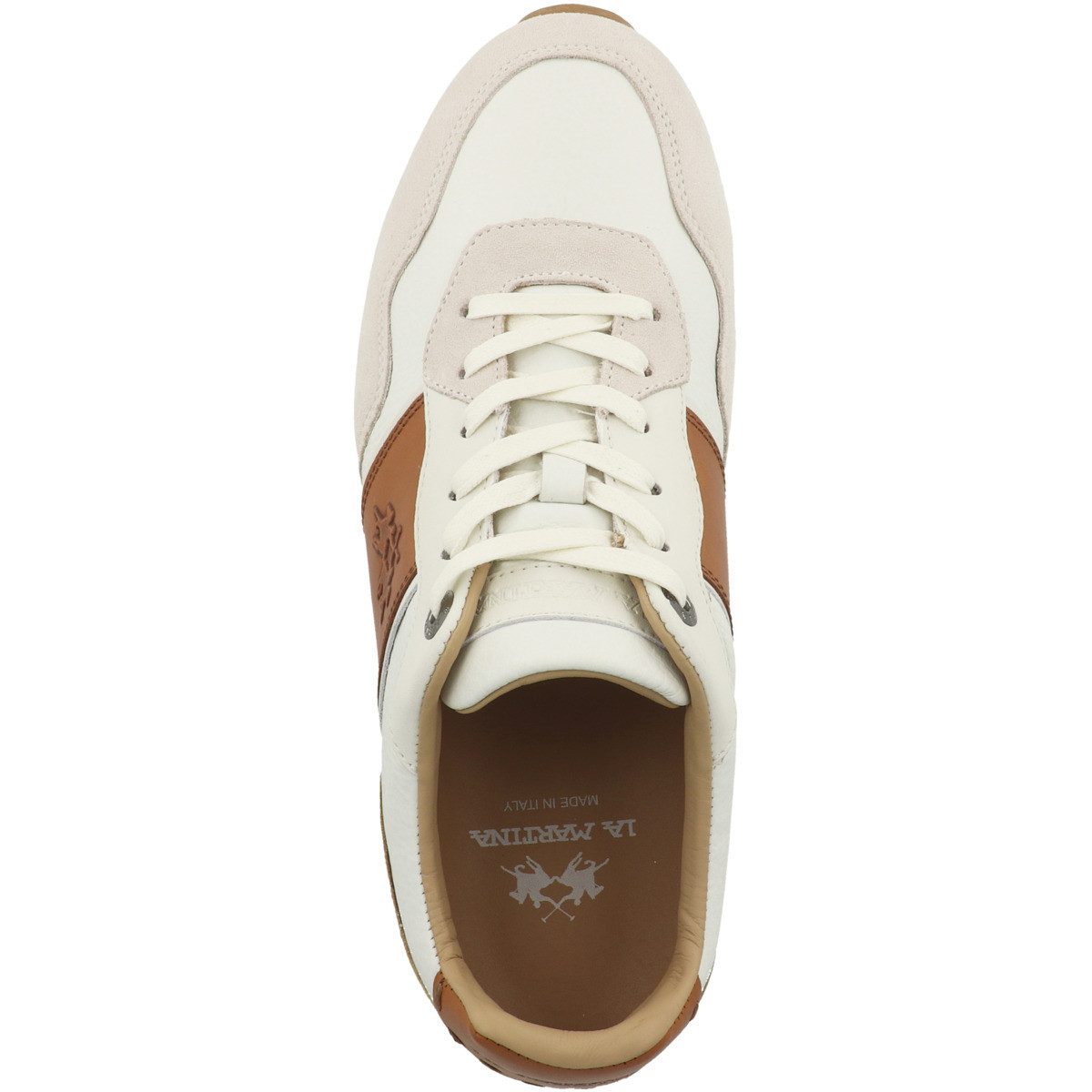 La Martina LFM261 Herren Sneaker Turnschuhe, Sportschuhe, Freizeitschuhe, Halbschuhe, Schnürschuhe