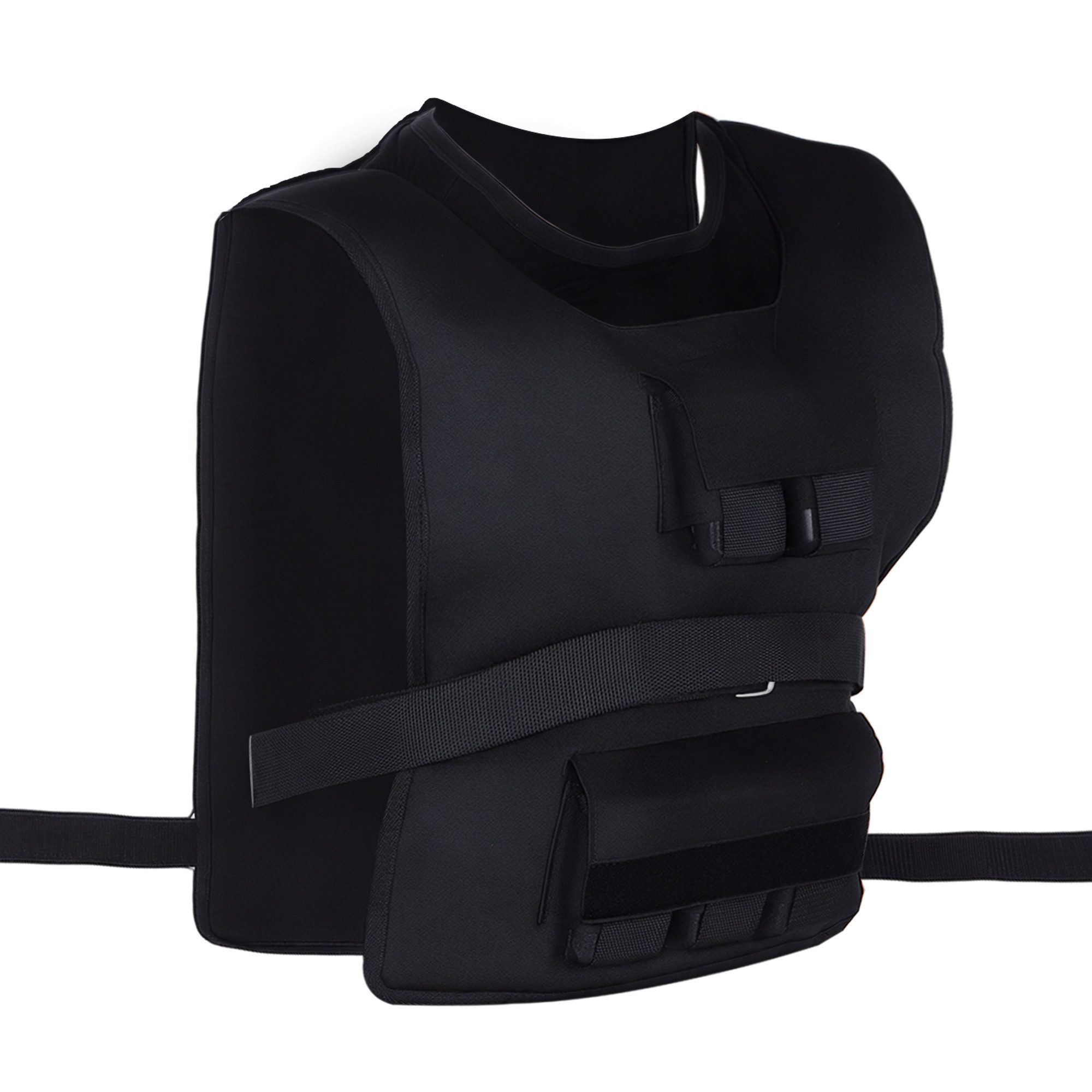 HOMCOM Gewichtsweste 30 kg Trainingsweste, Verstellbar, Krafttraining, Fitness, (Ausdauertraining, 1-tlg., Krafttraining), Schwarz 36 x 52 cm