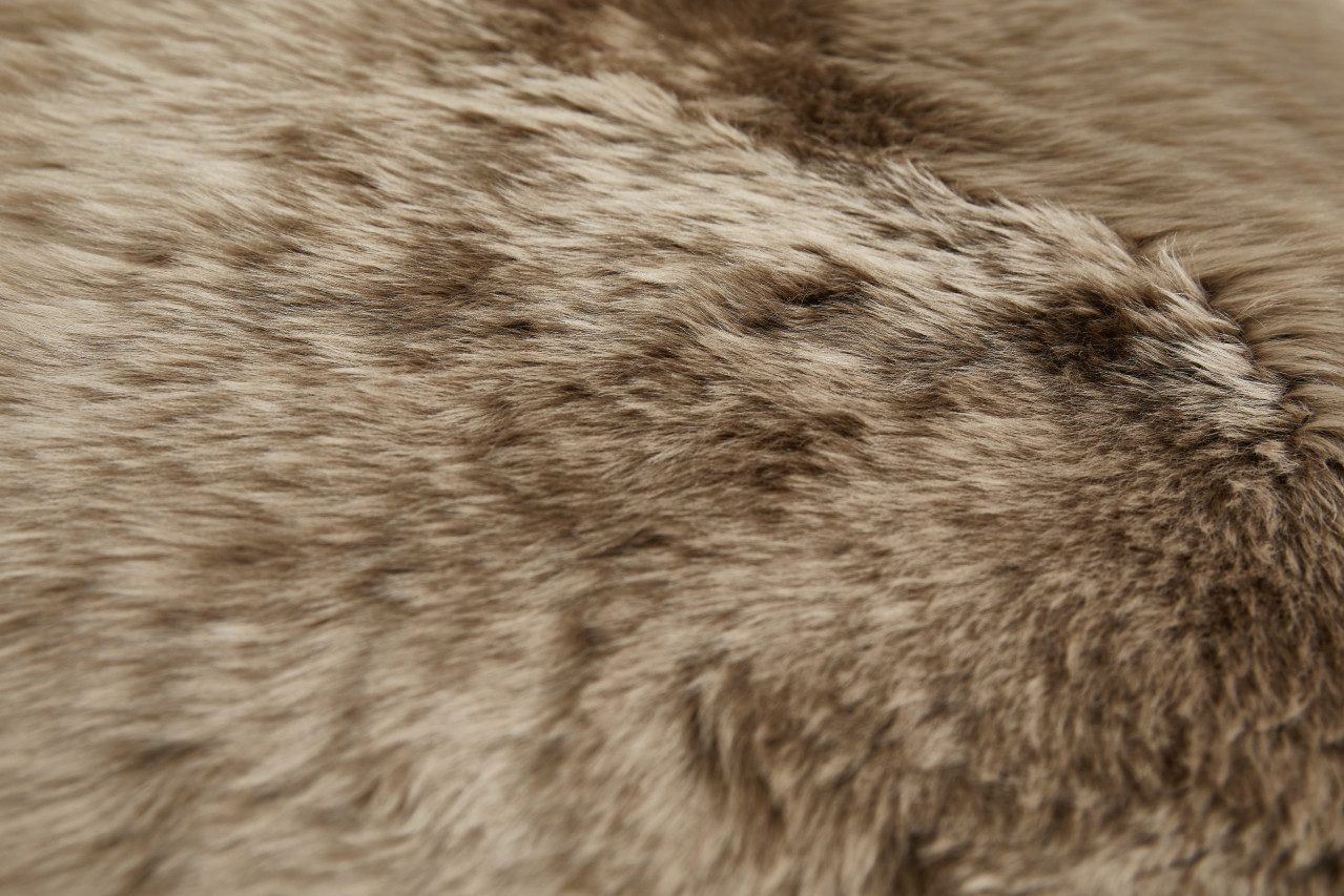 Andiamo Fellteppich Teppich Schaffell 85 x 60 cm dark oak