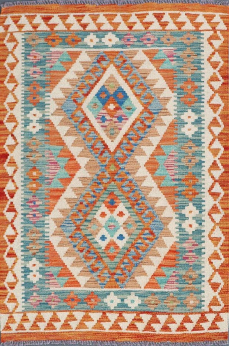 Orientteppich Kelim Afghan 79x113 Handgewebter Orientteppich, Nain Trading, rechteckig, Höhe: 3 mm | Kurzflor-Teppiche