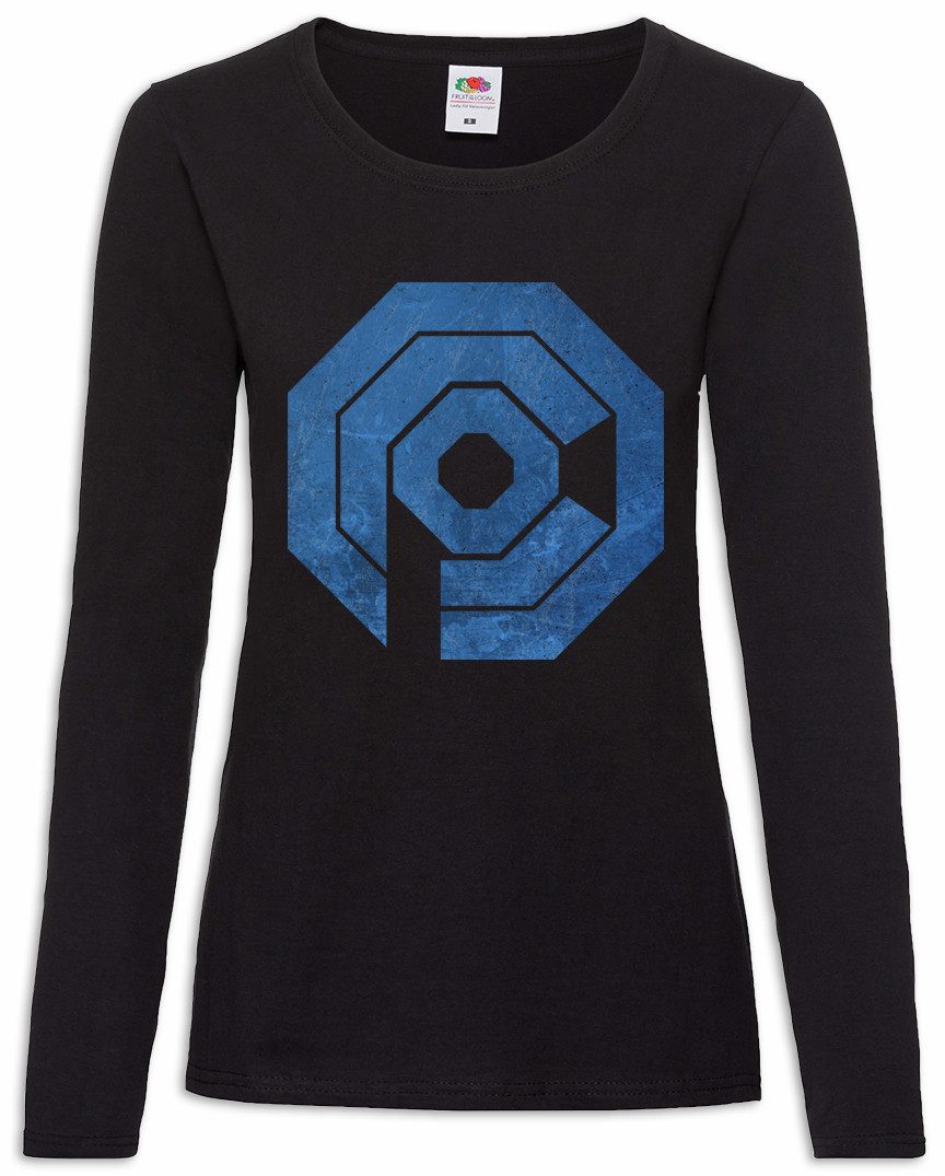 Urban Backwoods Langarmshirt Omnicorp Logo II Damen Langarmshirt Detroit OCP Police Robo Sci-Fi (1-tlg) Cyber Omni Products Cop