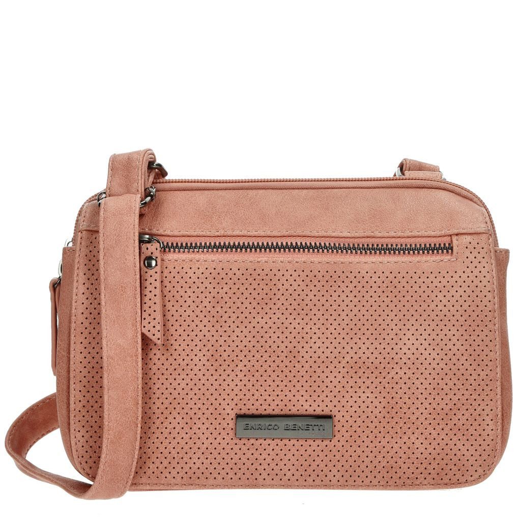 Christian Wippermann Umhängetasche Kleine Damen Umhängetasche Leder Optik Handtasche (1 tlg), Leder Optik Handtasche