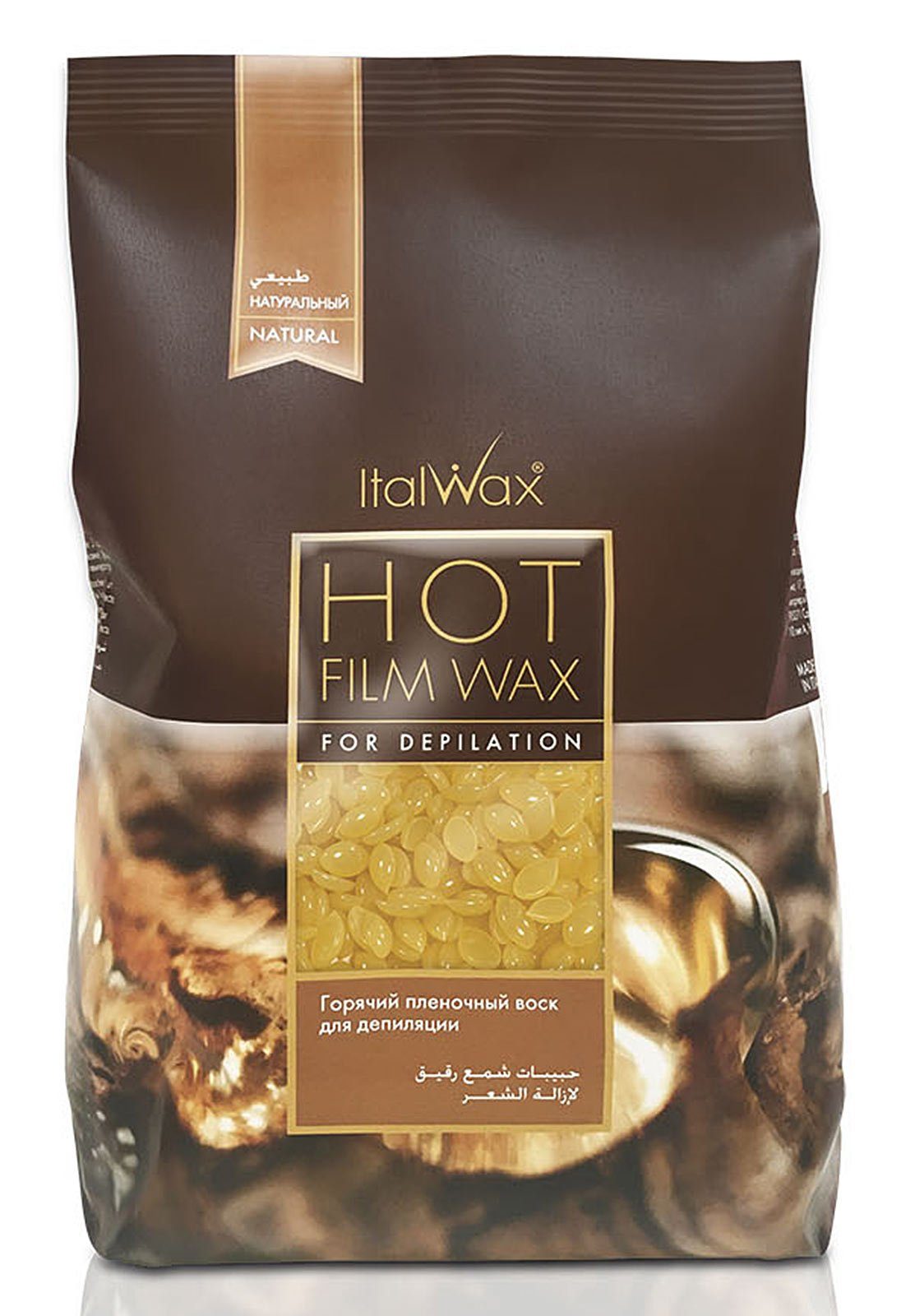 Italwax Körperrasierer Filmwachs Natural Italwax Hot Film Wax Wachsperlen