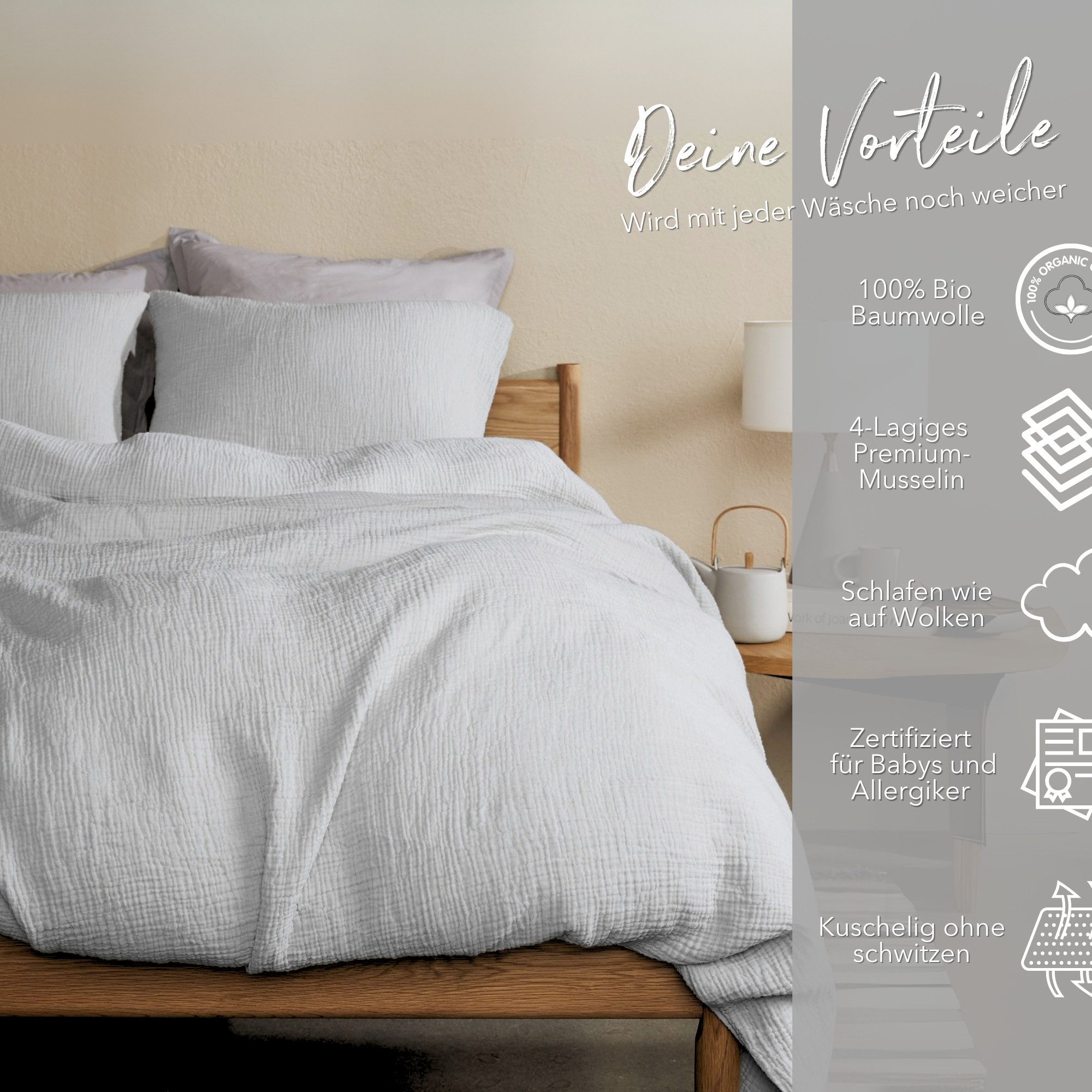 blanketino Bettwäsche Bettbezug Set aus 100% günstig online kaufen
