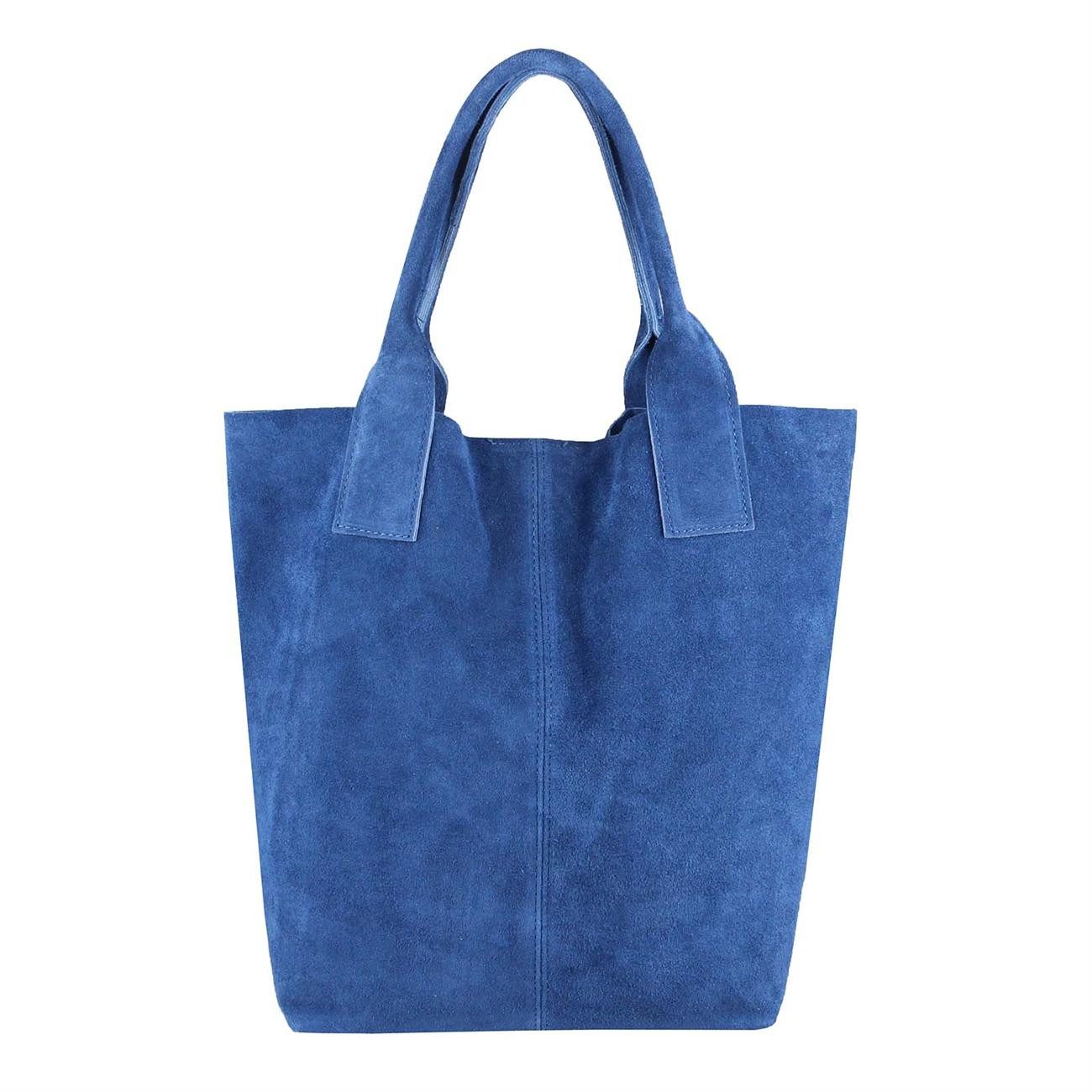 ITALYSHOP24 Schultertasche Made in Italy Damen Leder Wildleder A4 Shopper Schultertasche Hobo Bag, 5* PREMIUM leichte Handtasche/Henkeltasche mit Fransen & Schmucktasche