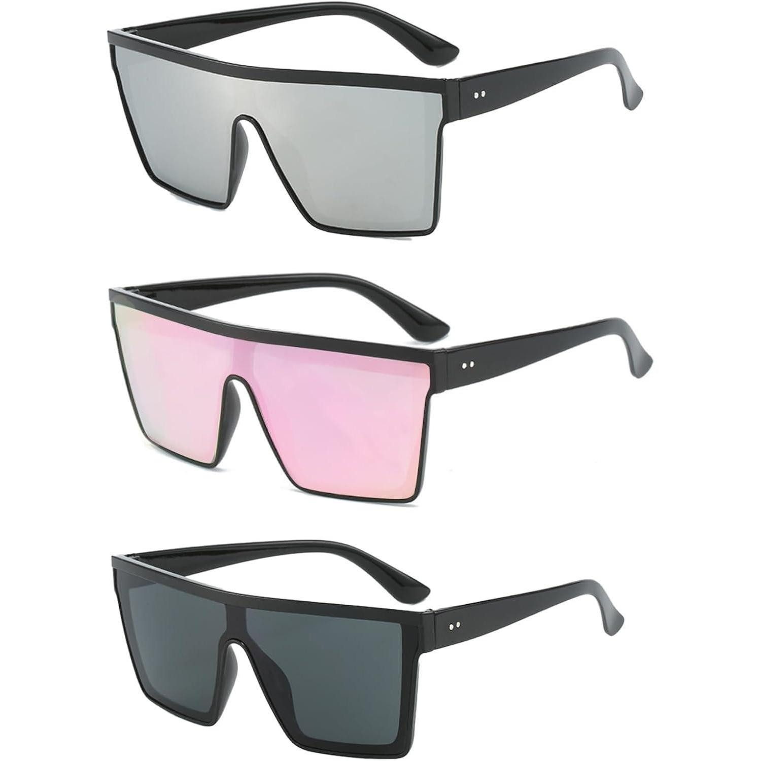 LuxusKollektion Retrosonnenbrille 3er Pack Retro Square günstig online kaufen
