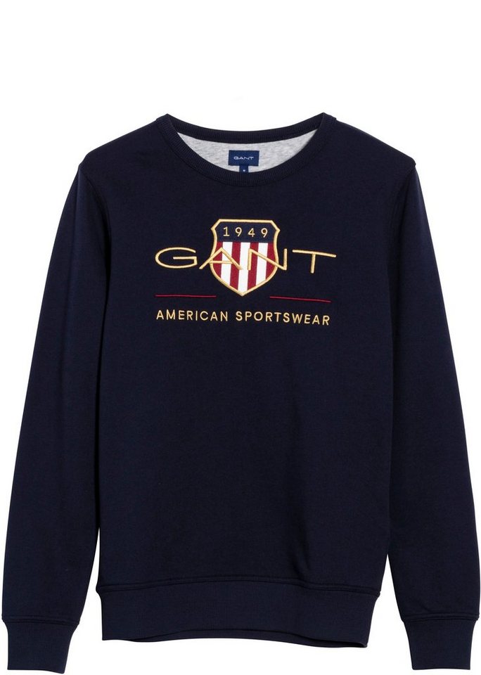 Gant Sweatshirt Herren Sweatshirt - Archive Shield C-Neck