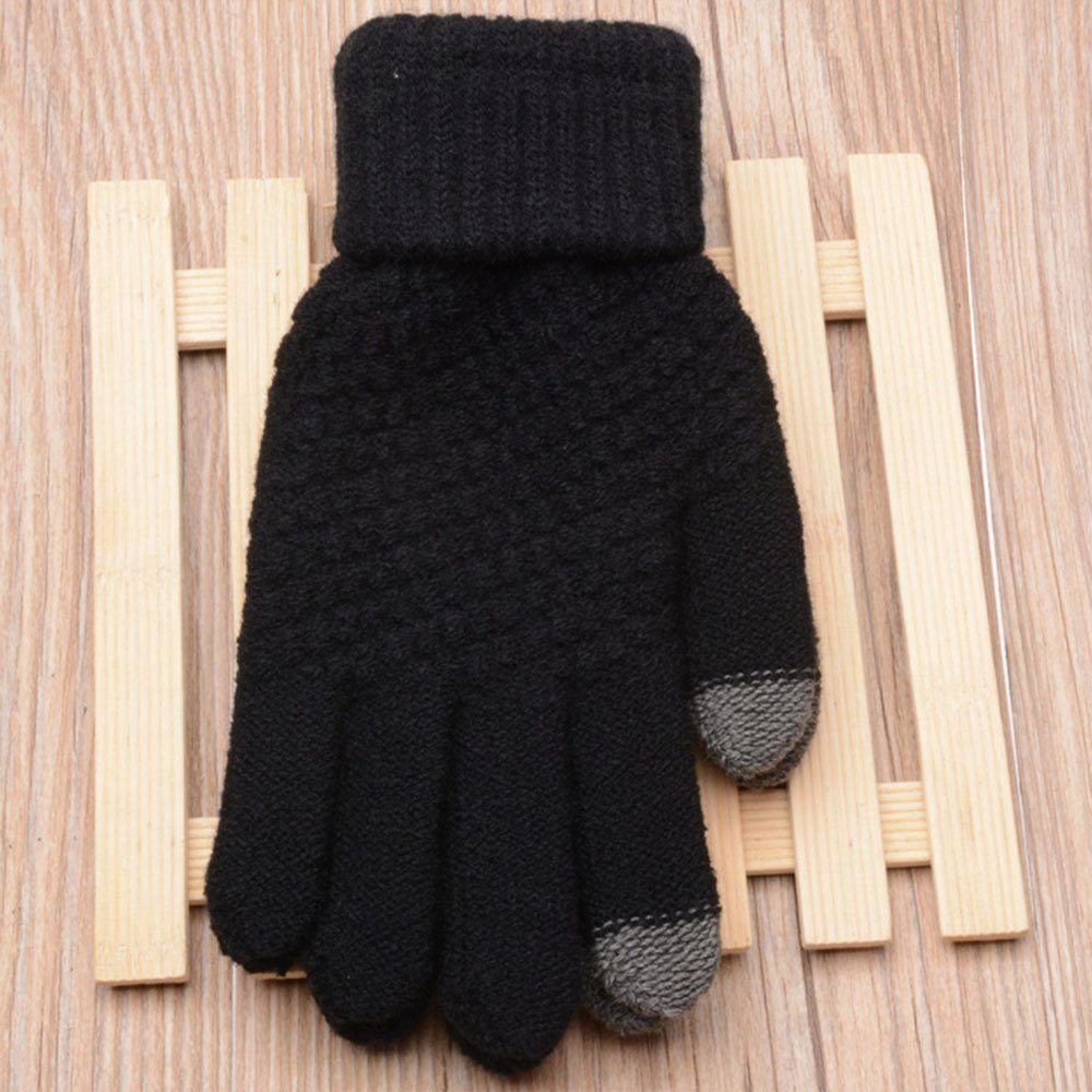 Handschuhe Baumwollhandschuhe Winter Damen CTGtree Strickhandschuhe Touchscreen Warm