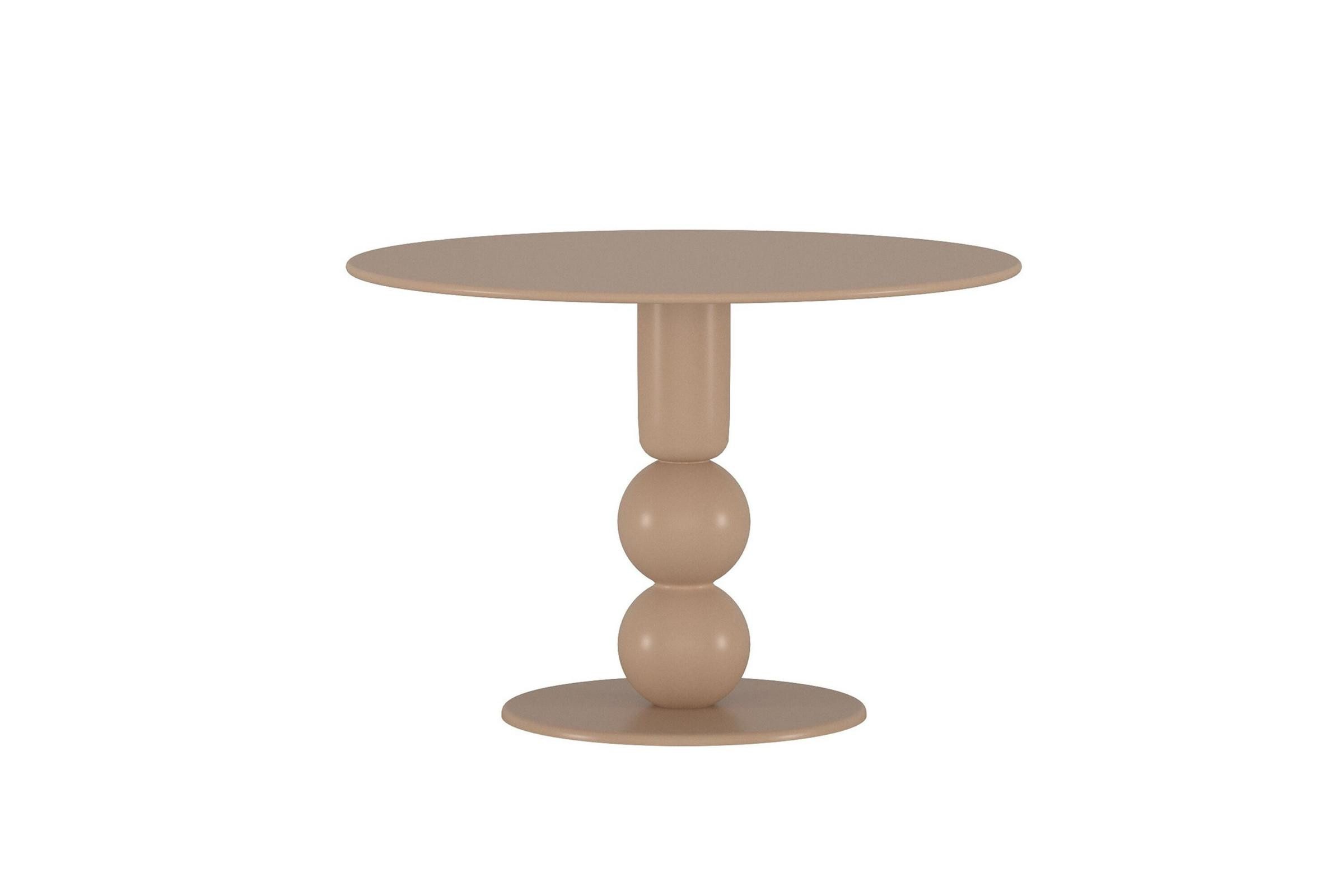 Venture Home Esstisch Boule Esstisch Ø110 cm beige. (1-St)