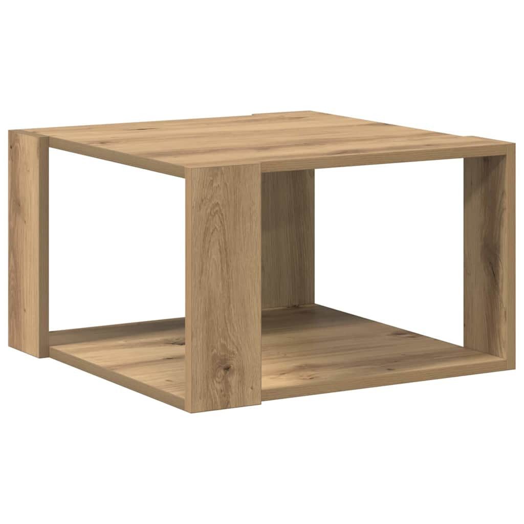vidaXL Couchtisch Couchtisch Artisan-Eiche 51,5 x 51,5 x 30 cm Holzwerkstoff (1-St)