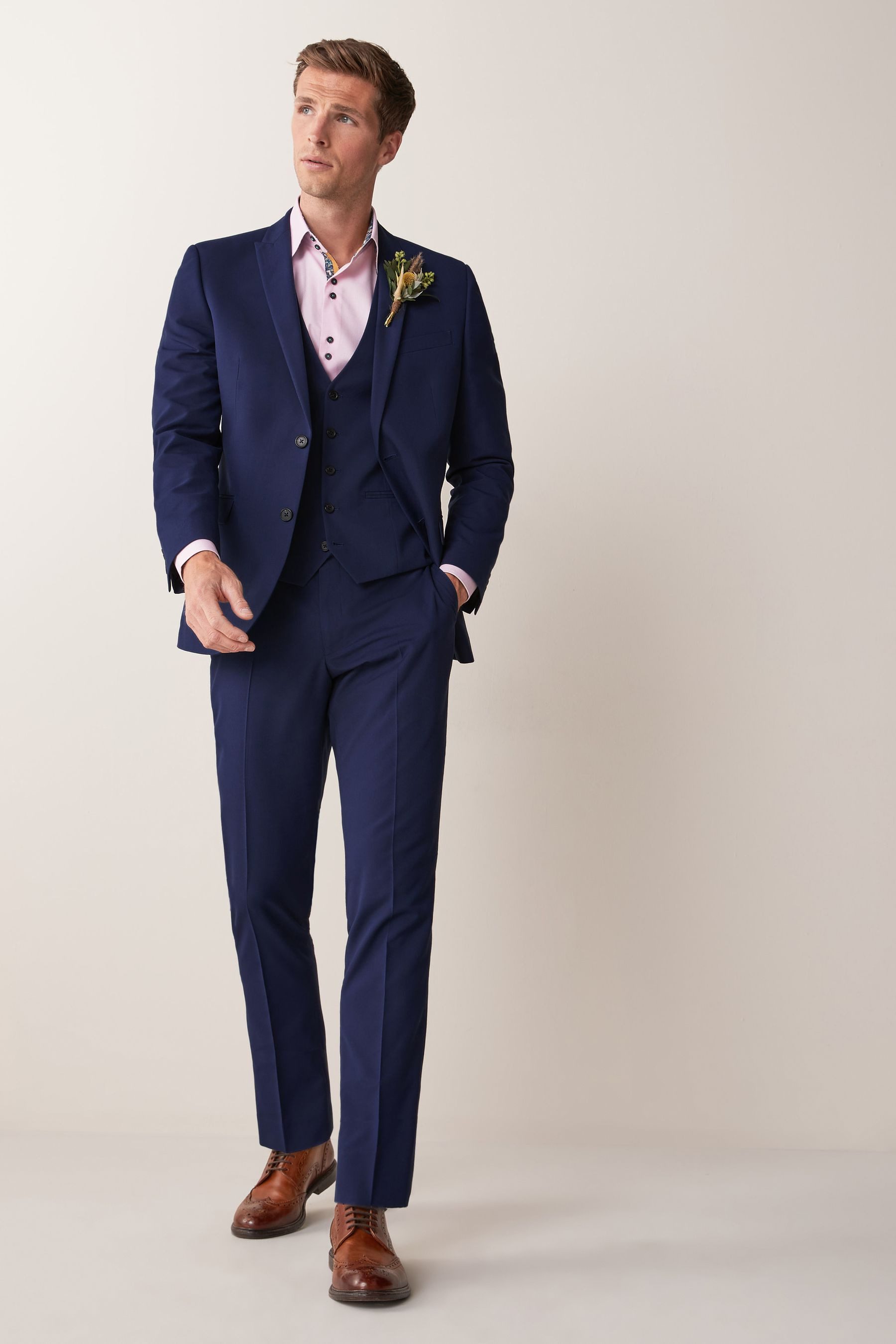 Next Baukastensakko Tailored Fit Anzugjacke mit zwei Knöpfen (1-tlg) – Bild 5 von 5