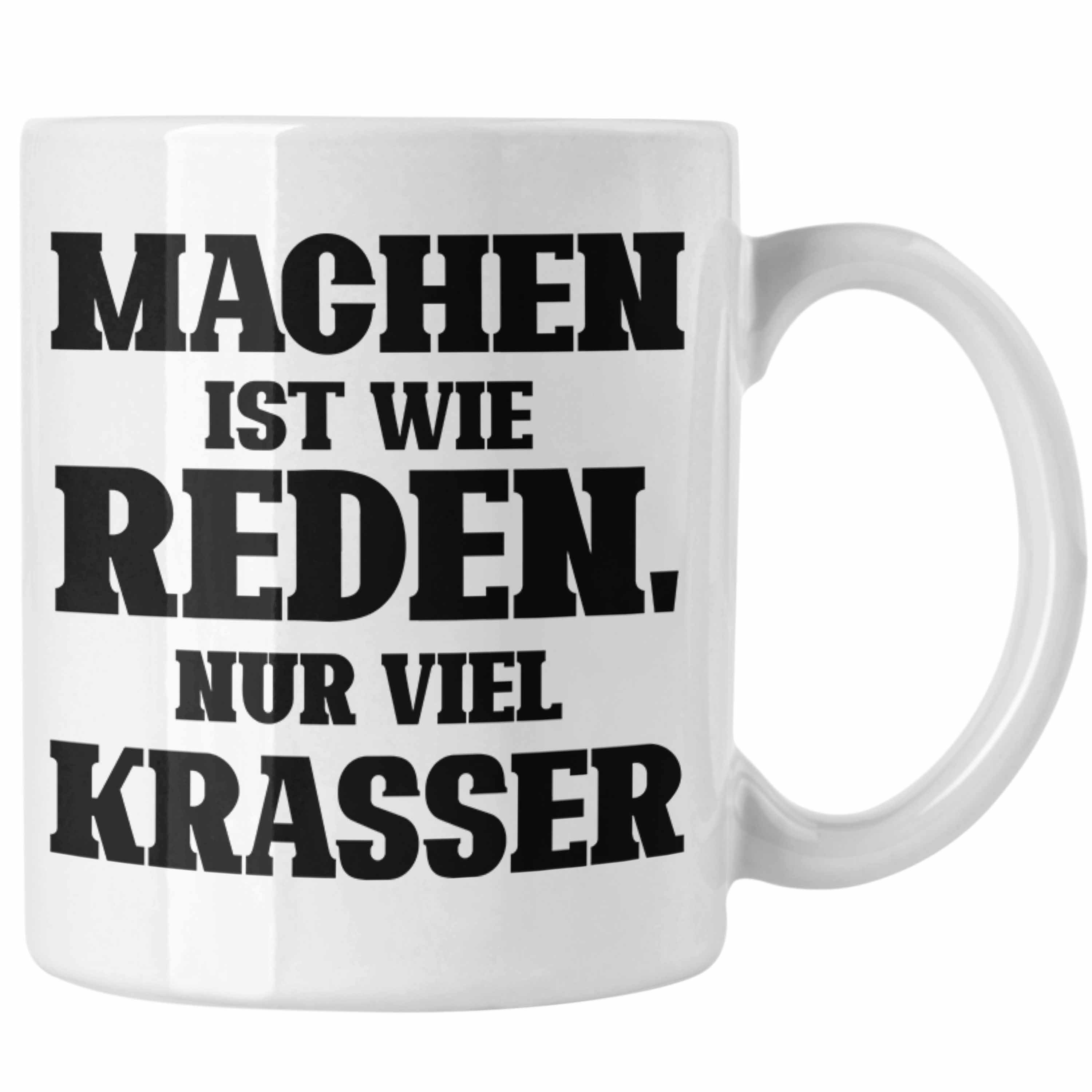 Trendation Tasse Lustige "Machen für Wie Geschenk Mac Tasse Weiss Ist Nur Krasser" Viel Reden