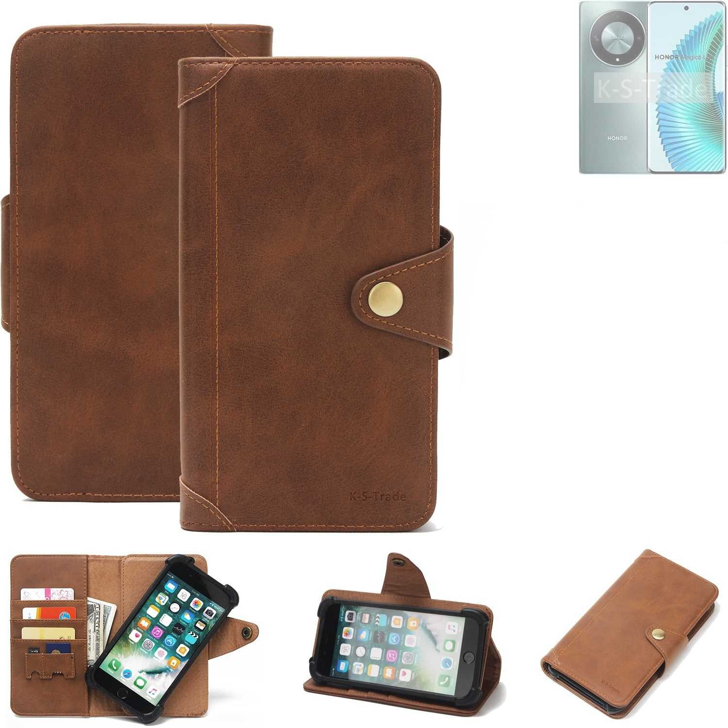 K-S-Trade Handyhülle für Honor Magic6 Lite, Handyhülle Schutz Hülle Walletcase Bookstyle Tasche Case