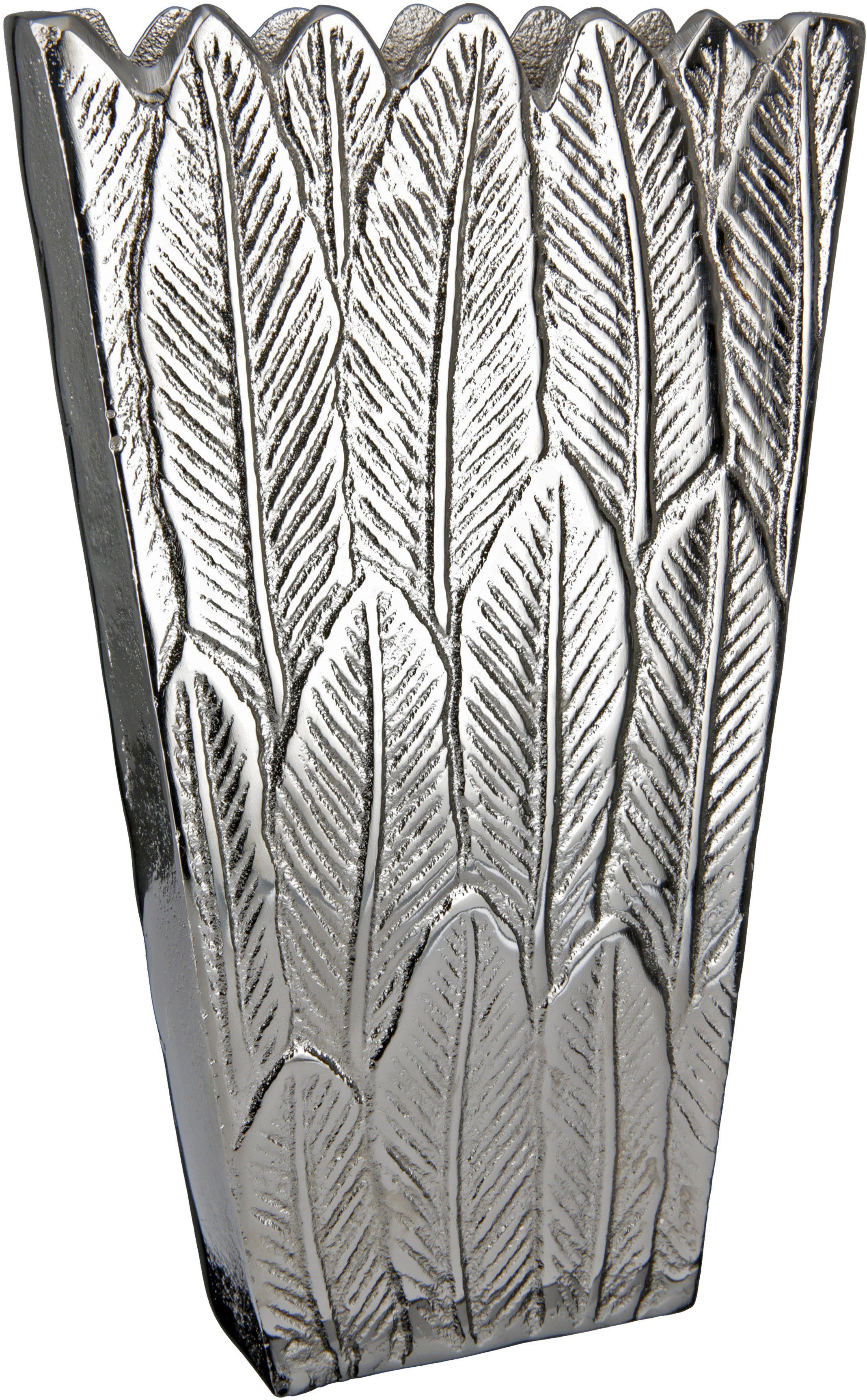Casablanca aus (1 Dekovase Vase Gilde Feder St), Dekoobjekt Aluminium, by