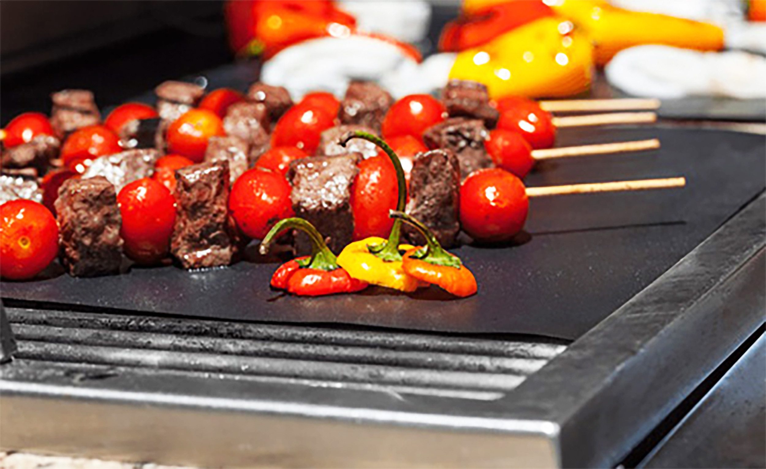 Stolz GmbH Backmatte 3x BACKMATTE Set 40x33cm wiederverwendbar Grillmatte Backfolie 18, (3-tlg), Grillfolie Grill Matte