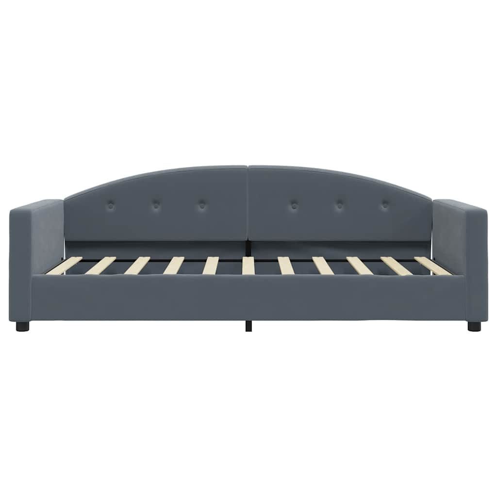vidaXL Bett Tagesbett Dunkelgrau 90x190 cm günstig online kaufen