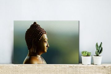 OneMillionCanvasses® Leinwandbild Buddha Bild Fotodruck, (1 St), Wandbild Leinwandbilder, Aufhängefertig, Wanddeko, 30x20 cm