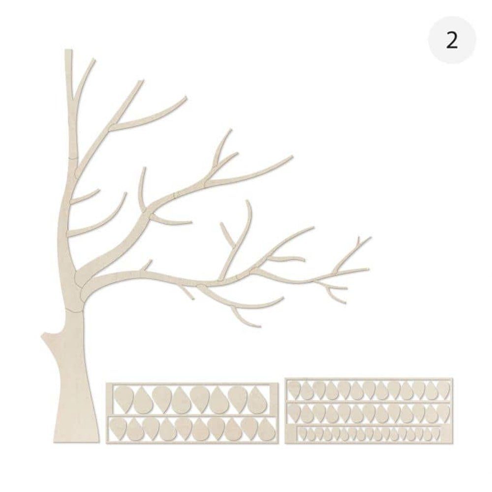 K&L Wall Boho XXL (Holzposter Art Natur Holzbild Lebens, Kinderzimmer Deko Baum mehrteilig), Wandbild Lebensbaum des Holz