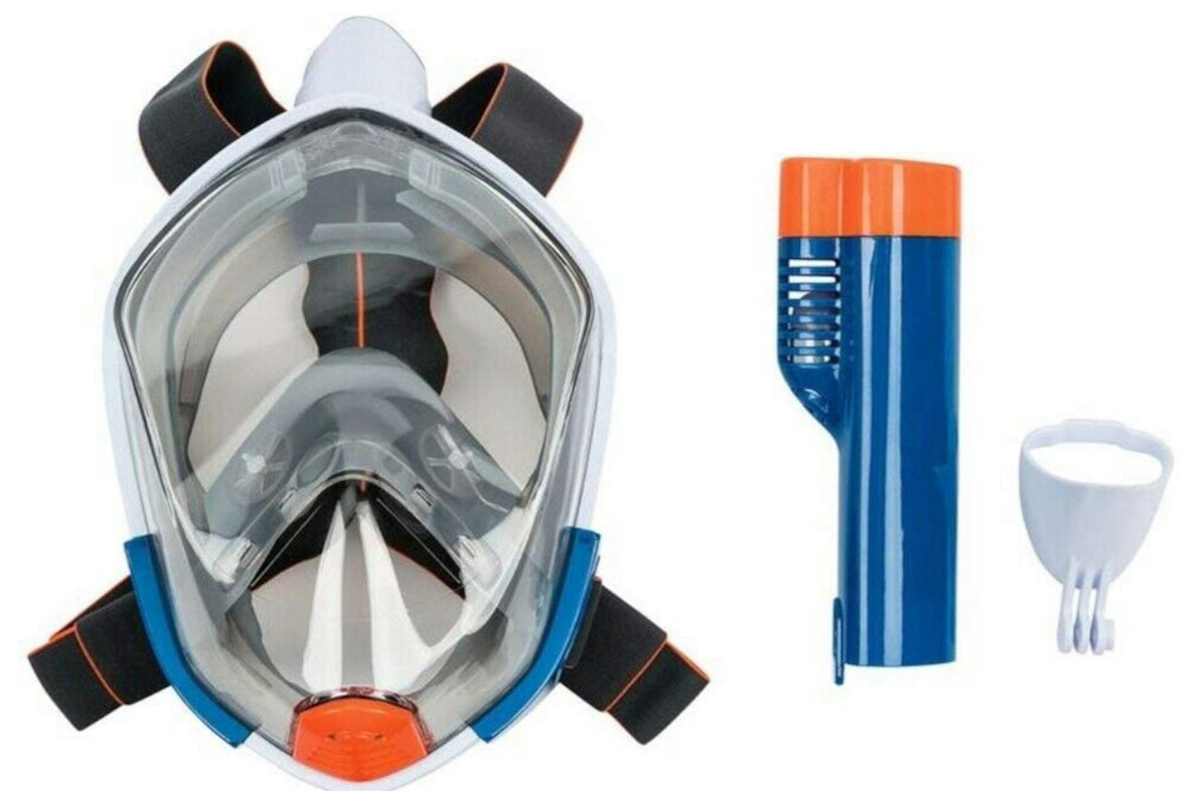 crivit Schnorchel Schnorchelmaske Vollgesichtsmaske 180° Kamerahalter Tauchmaske L/XL
