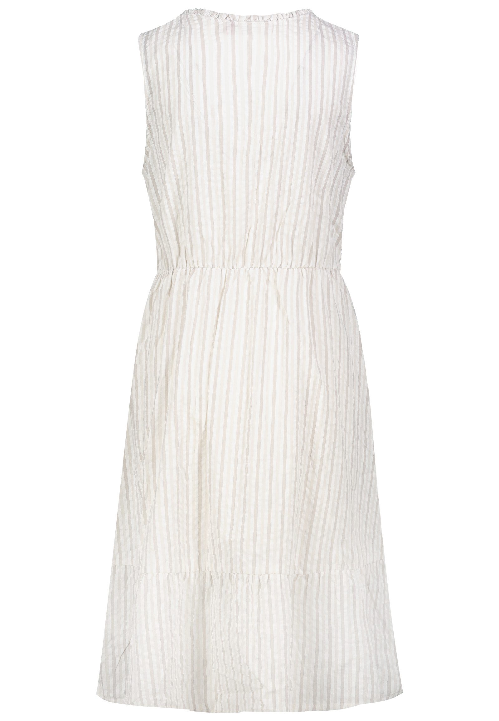 SUBLEVEL Sommerkleid Damen Sommerkleid aus Baumwolle A-Linien Kleid mit Volants, Seersucker Optik
