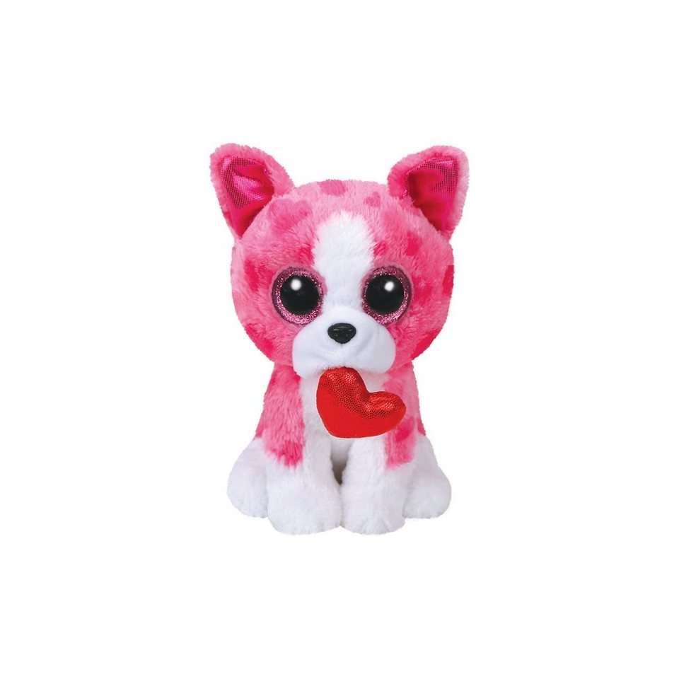 Ty® Romeo, Hund pink m. Herz 15cm, Altersempfehlung ab 12 Monaten