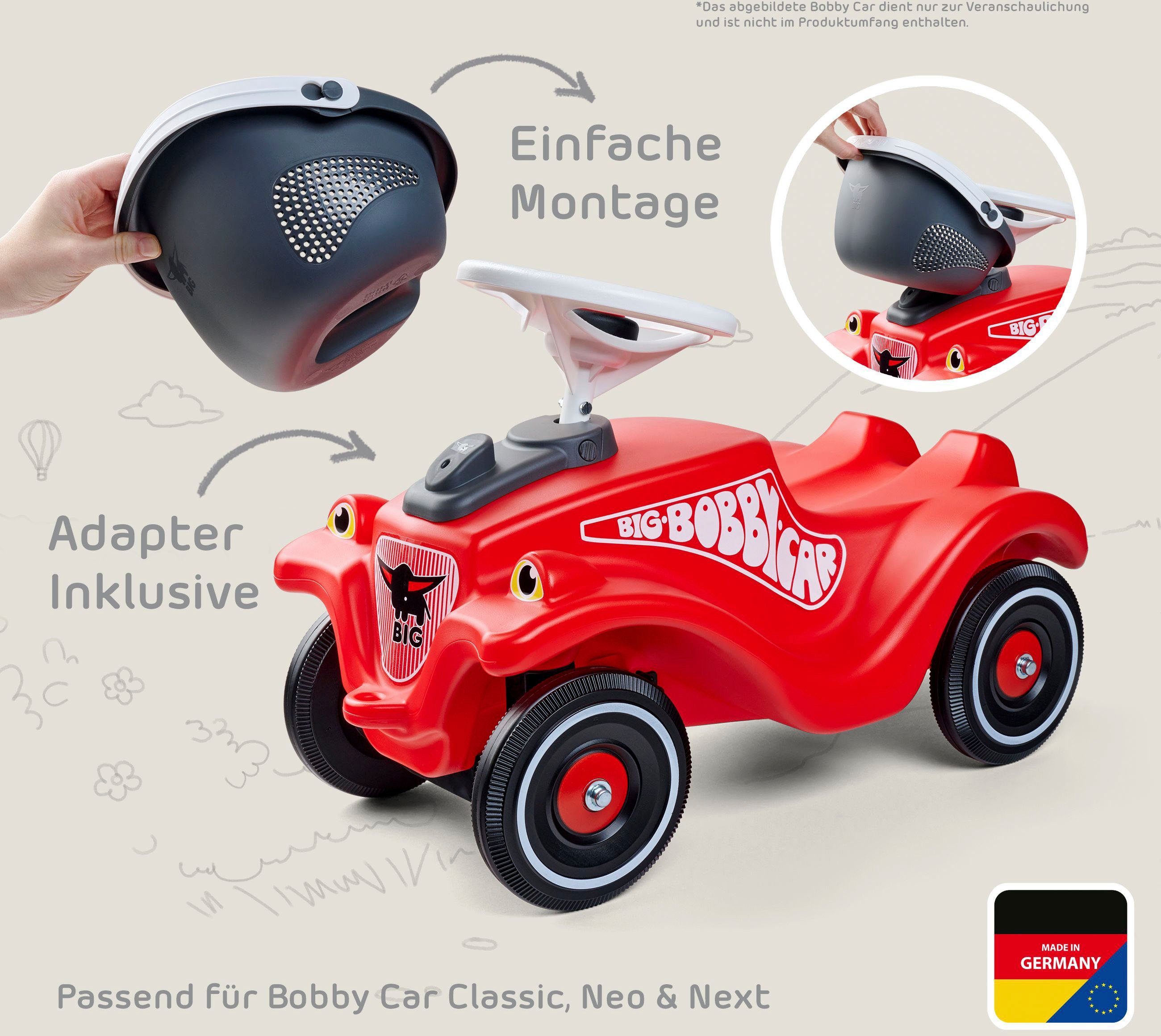 Made Bobby Car in BIG Germany BIG Kinderfahrzeug-Anhänger Gepäckkorb,